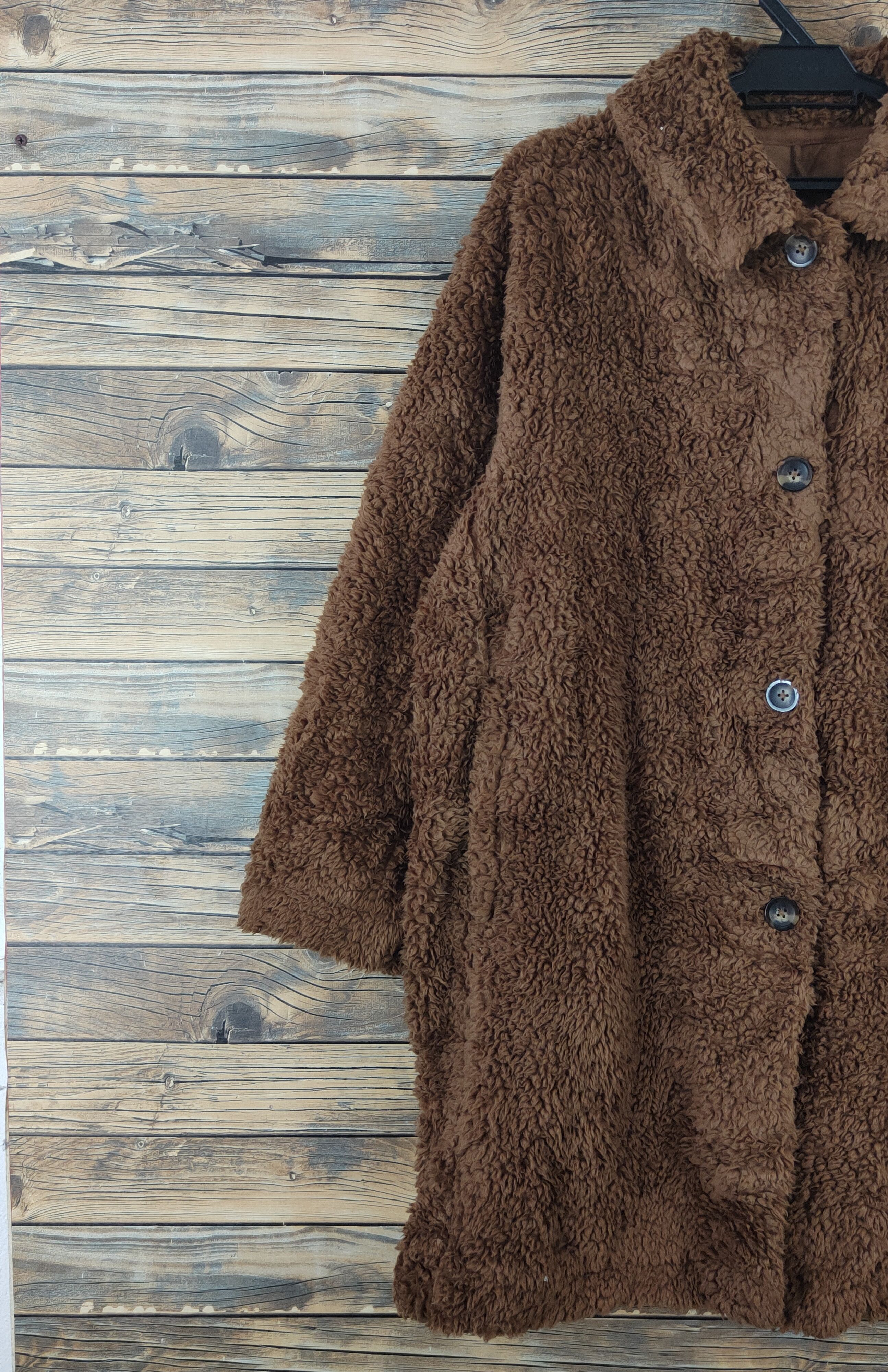 Uniqlo × Vintage Winter ❌ Uniqlo Dark Brown Fur Faux Sweater Coats Size XL / US 12-14 / IT 48-50 - 3 Thumbnail