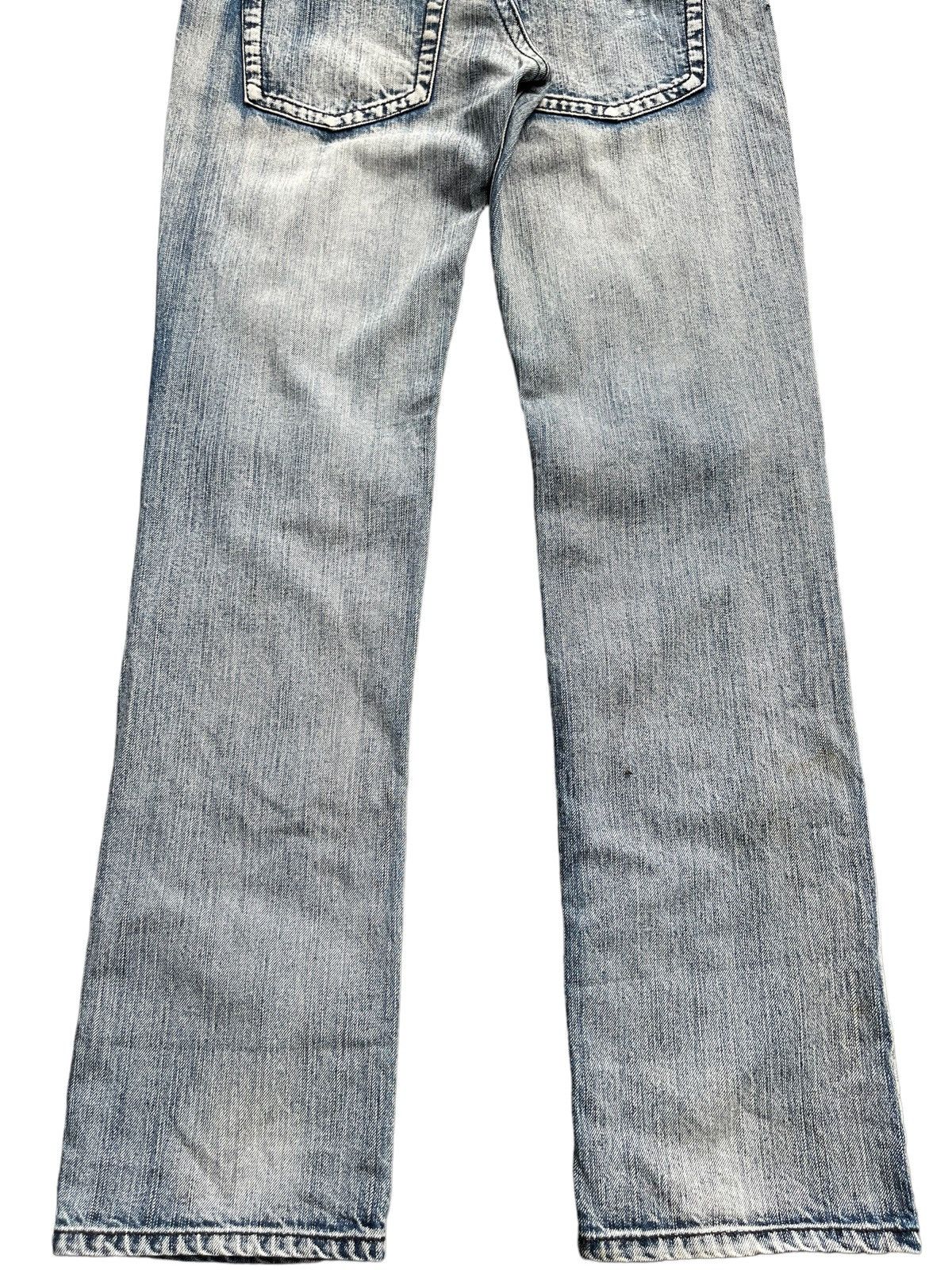 Japanese Brand Vintage Japanese Blue Way Distressed Sky Bomber Style Jean Size US 32 / EU 48 - 6 Thumbnail