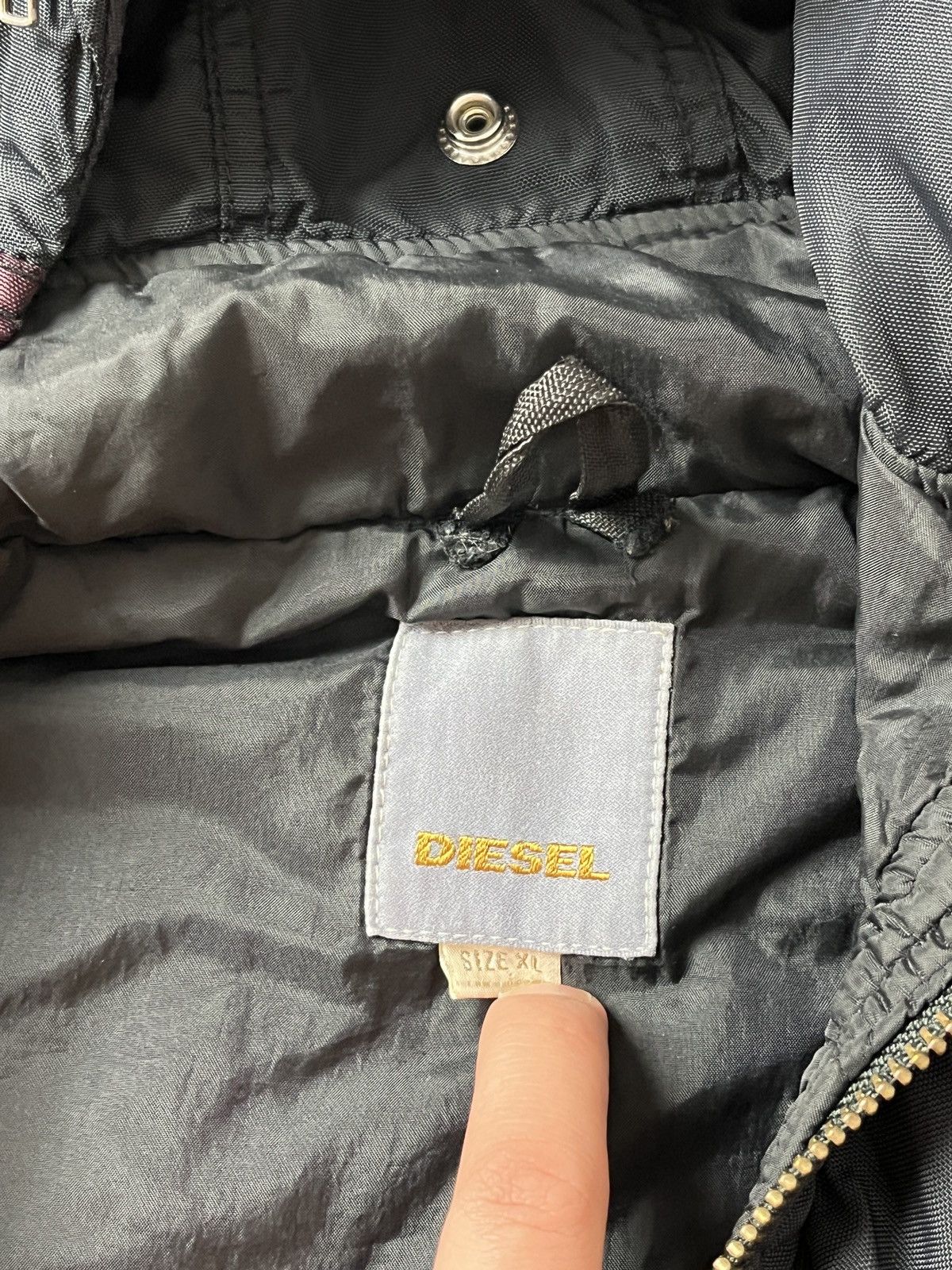 Diesel Vintage Diesel Moto Zipper Jacket With Hood Size US XL / EU 56 / 4 - 7 Thumbnail