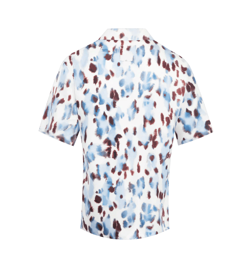 Lanvin o1h1sh11224 Abstract Print Bowling Shirt in Multicolor Size US XL / EU 56 / 4 - 2 Thumbnail