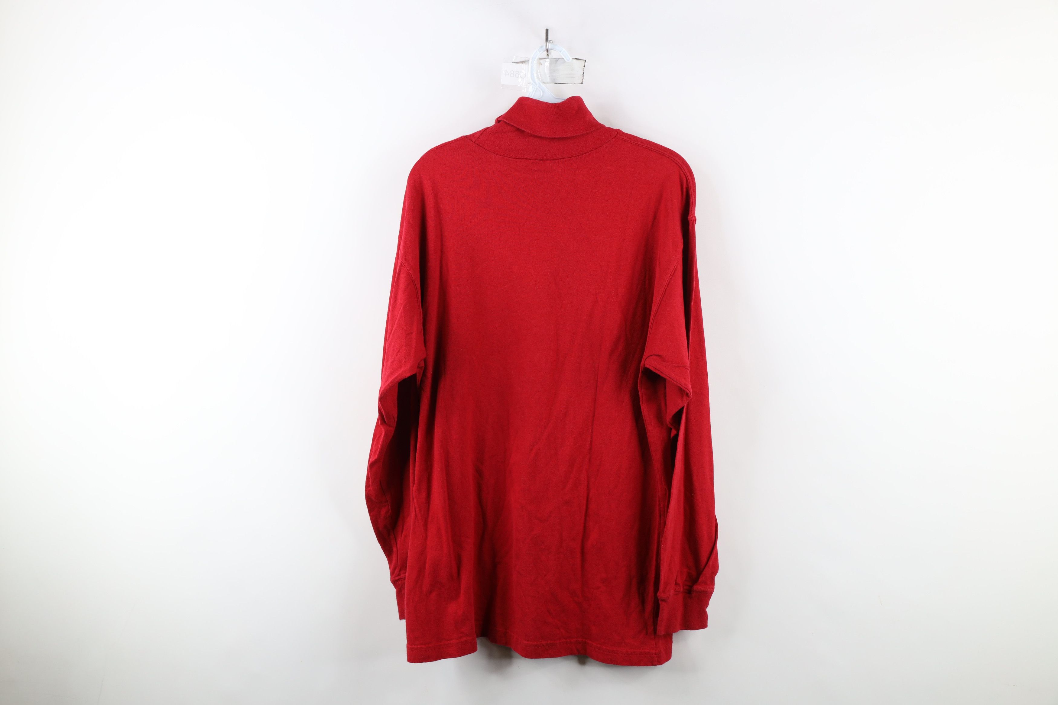 Vintage Vintage 90s Streetwear Blank Long Sleeve Turtleneck T-Shirt Size US S / EU 44-46 / 1 - 11 Thumbnail