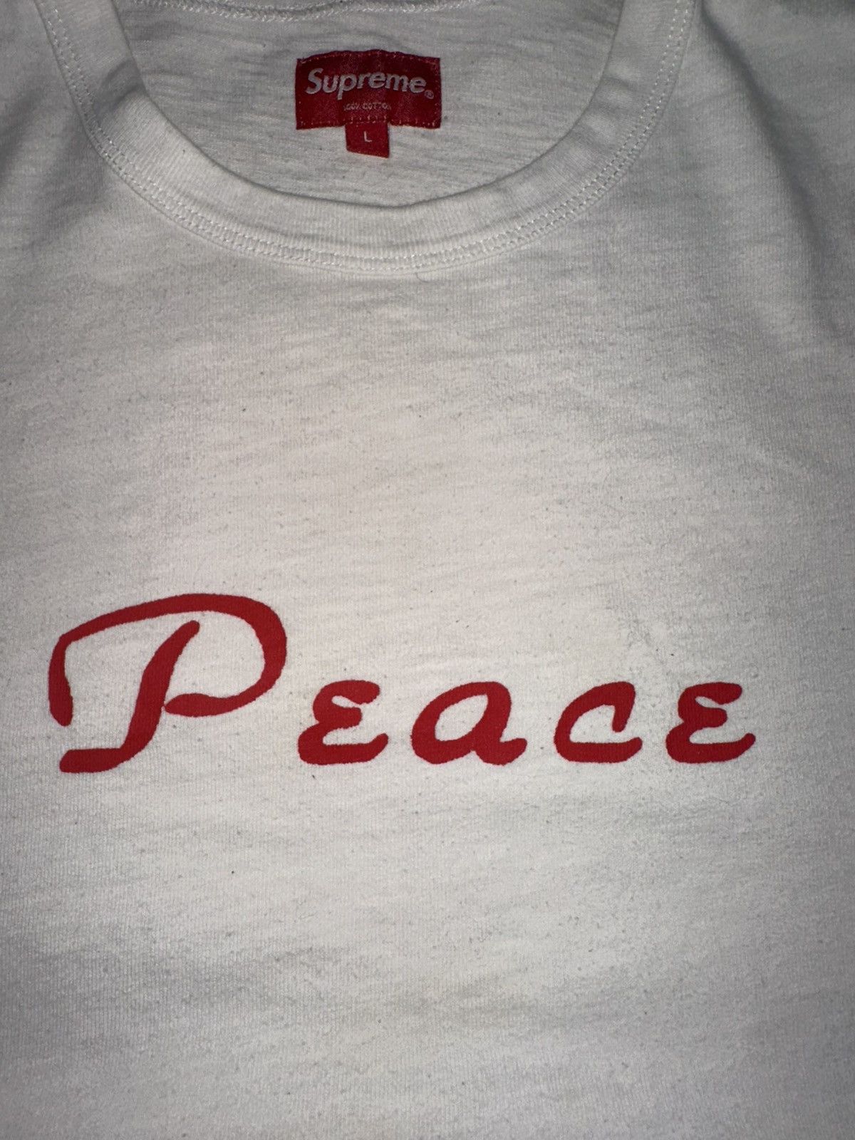 Supreme Supreme peace tee Size US L / EU 52-54 / 3 - 11 Thumbnail
