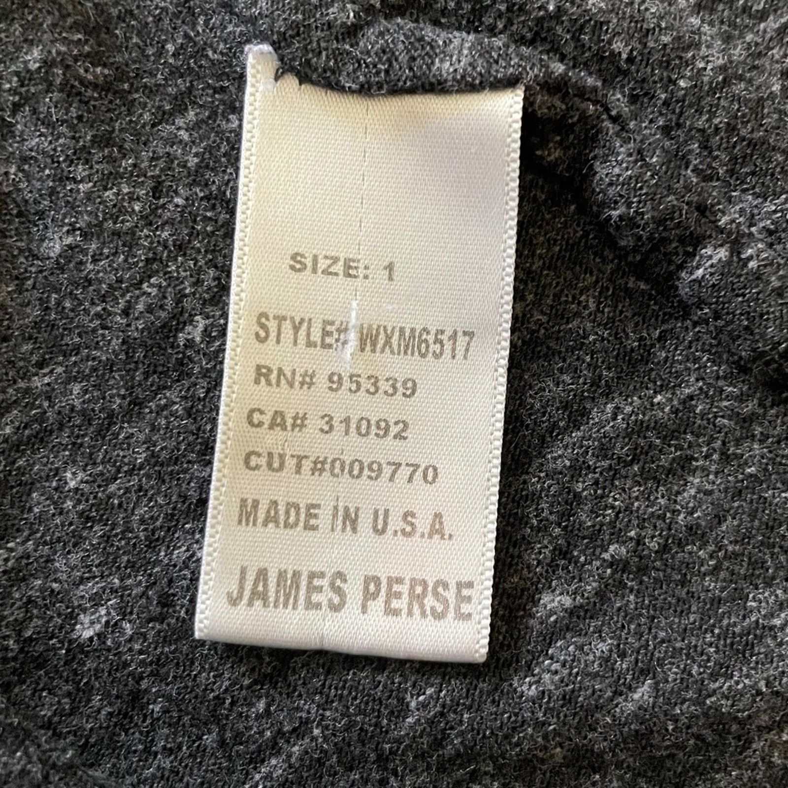 James Perse James Perse Heather Black Scoop V-Neck T-Shirt Dress Size S / US 4 / IT 40 - 5 Thumbnail