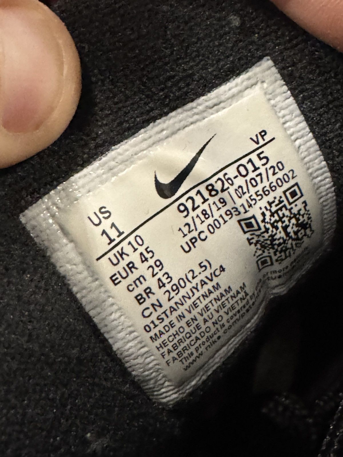 Nike Nike Air Max 97 Black Terry Cloth Size 11 Size US 11 / EU 44 - 7 Thumbnail