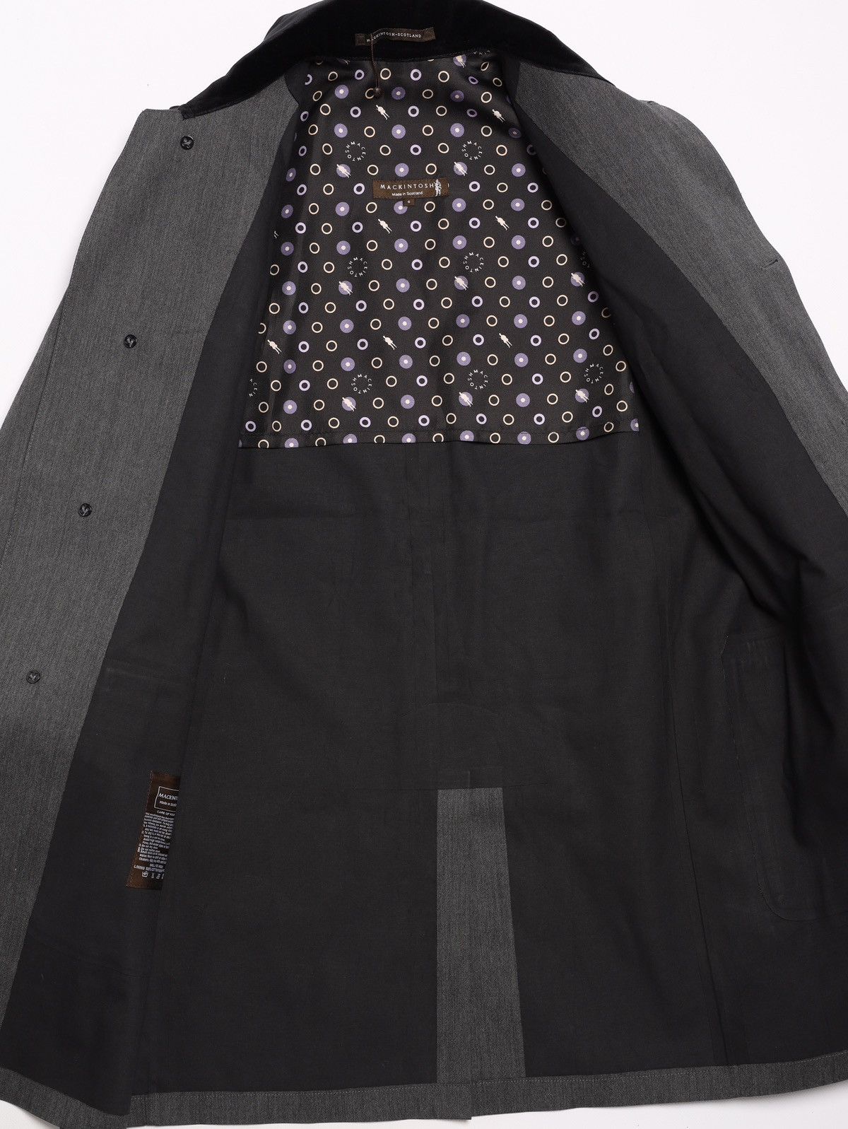 Mackintosh Mackintosh Scotland Wool Coat Gray Rubber Proofed Jacket Size US S / EU 44-46 / 1 - 15 Thumbnail