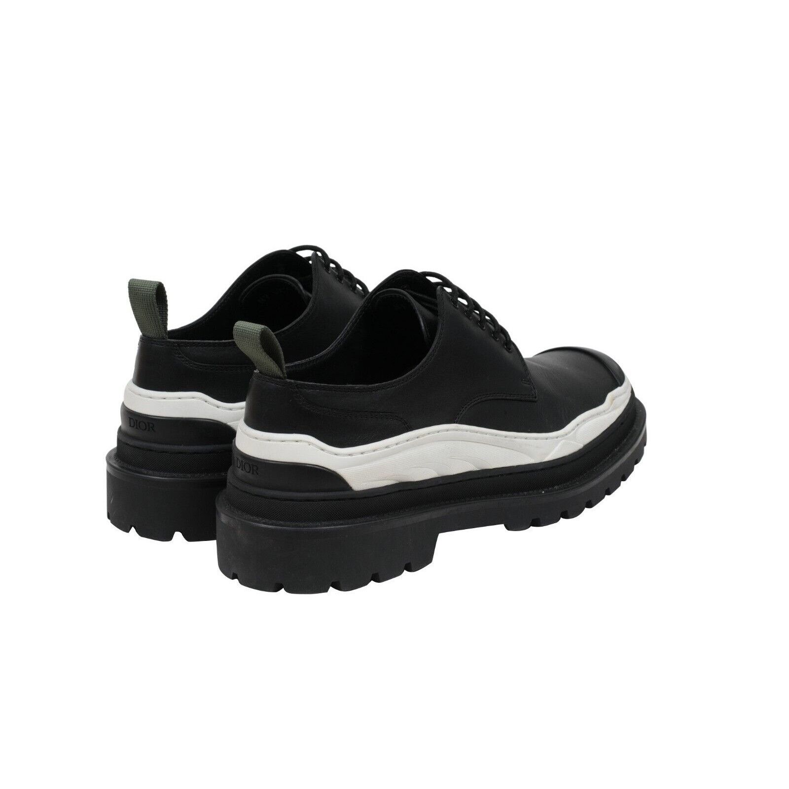Dior × Sacai Sacai Black White Leather Chunky Derby Size US 12 / EU 45 - 7 Thumbnail