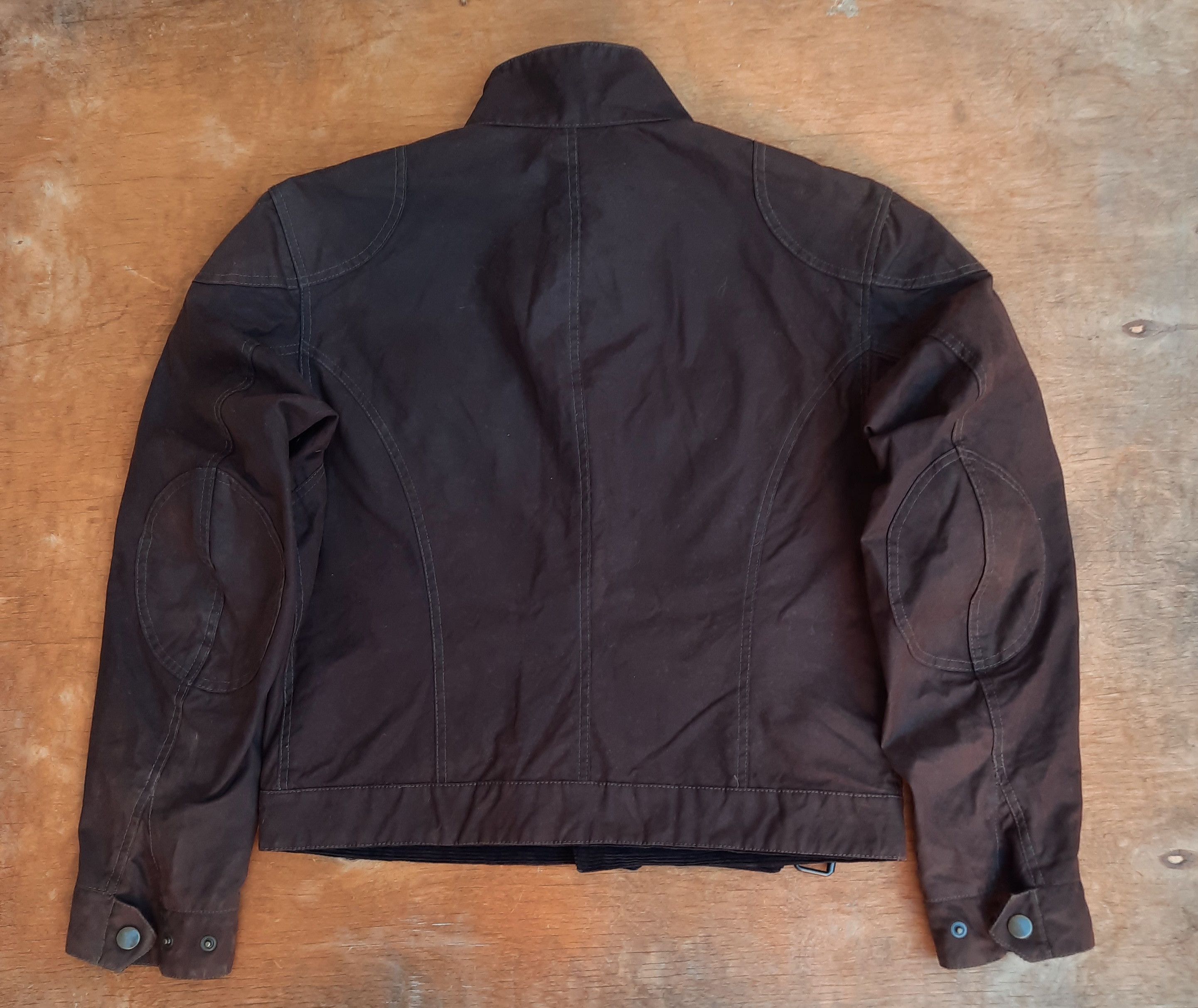 Belstaff Belstaff Waxed Cotton Jacket – Brown Motorcycle Biker Style Size US L / EU 52-54 / 3 - 11 Thumbnail