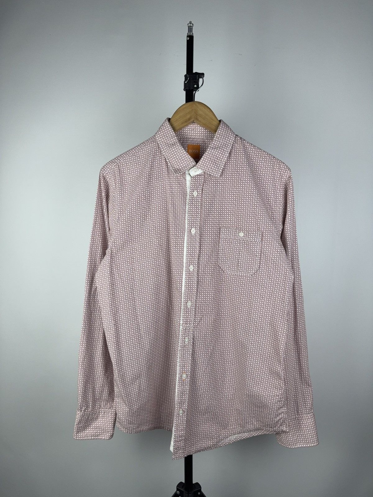 Hugo × Hugo Boss Hugo Boss Orange Label Patterned Shirt Long Sleeve Size L Size US L / EU 52-54 / 3 - 1 Thumbnail