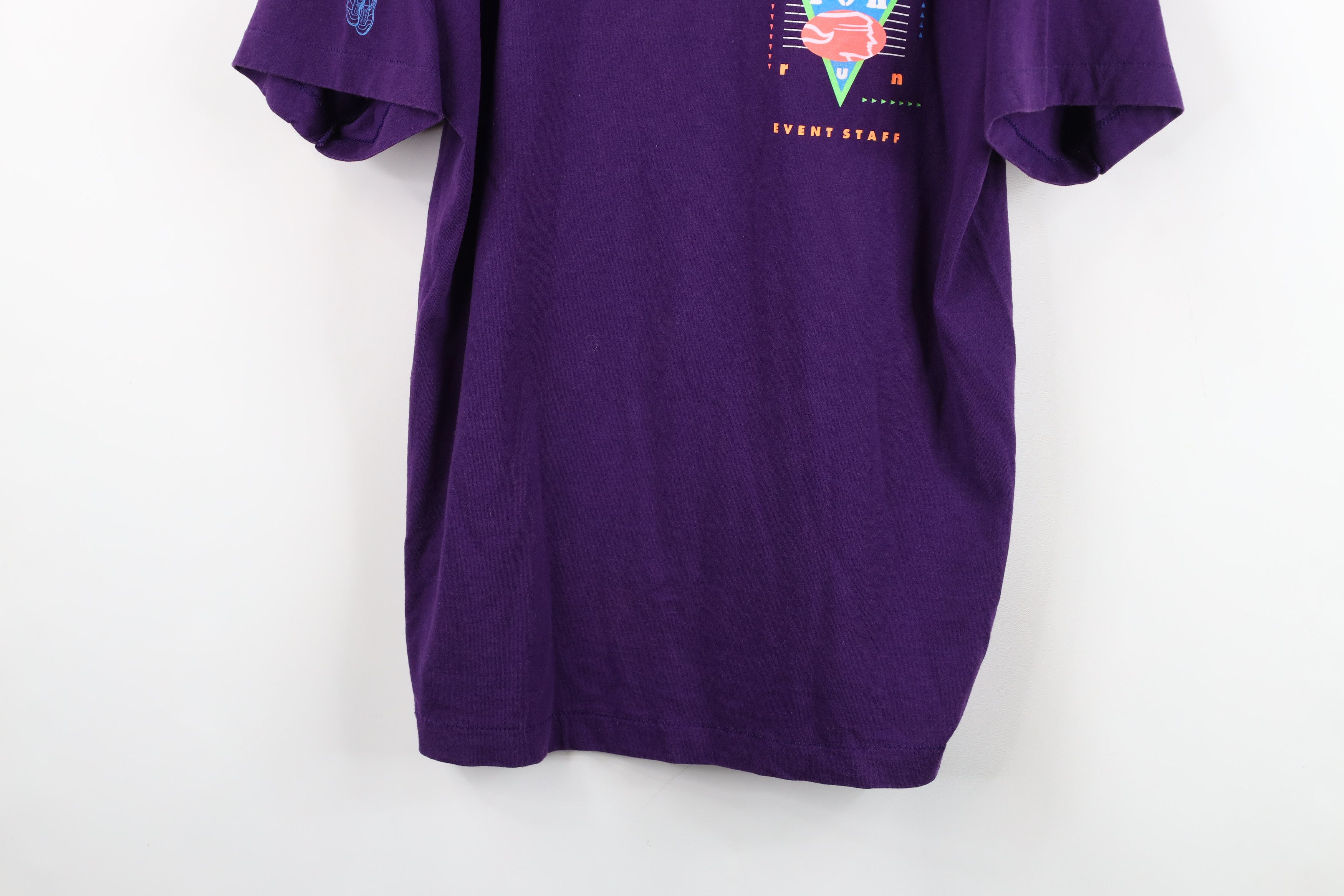 Vintage Vintage 80s 90s Blade 10k Run Road Race T-Shirt Purple USA Size US L / EU 52-54 / 3 - 3 Thumbnail