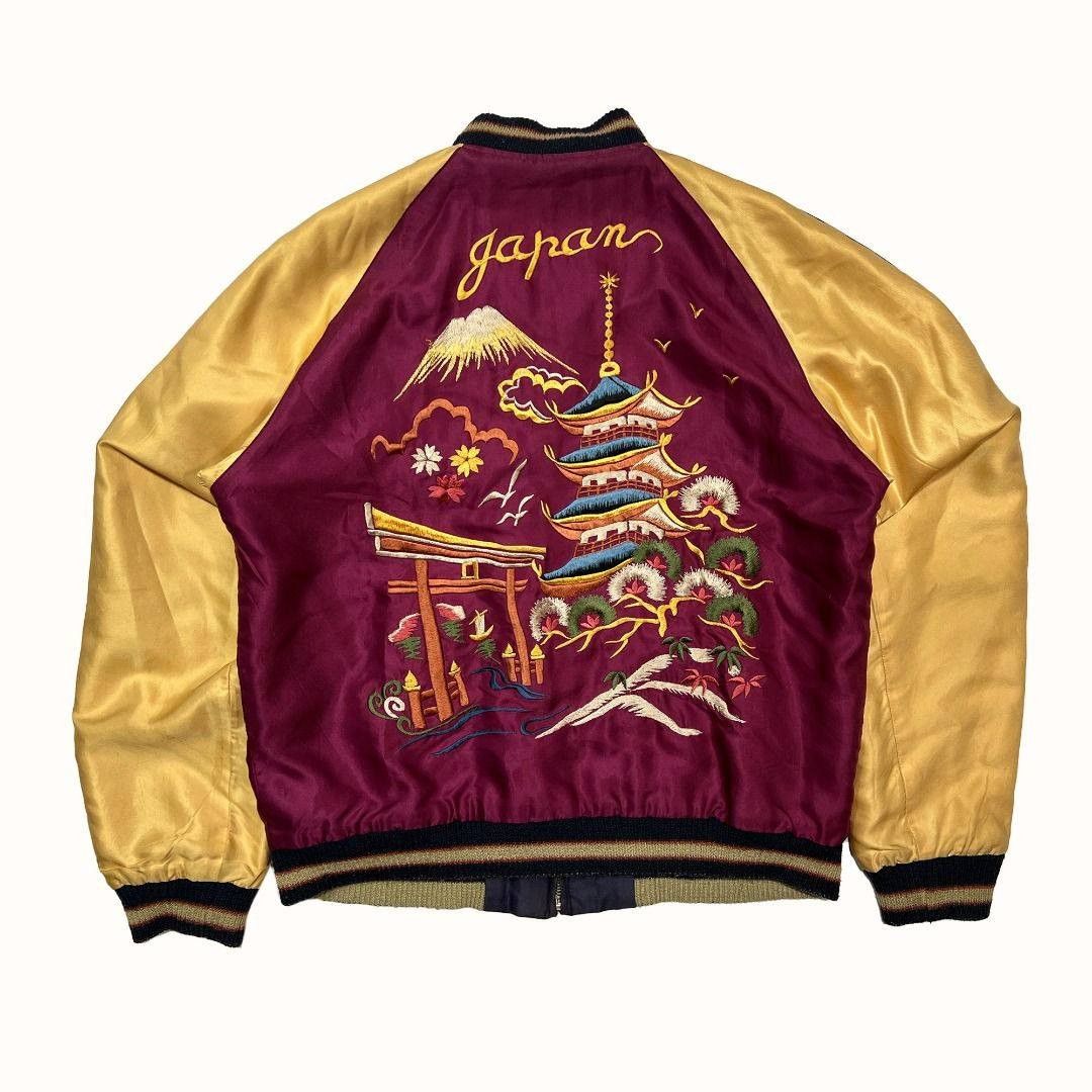 Tailor Toyo Tailor Toyo 2009 Sukajan Jacket Dragon x Pagoda T11696-170 Size US M / EU 48-50 / 2 - 2 Thumbnail