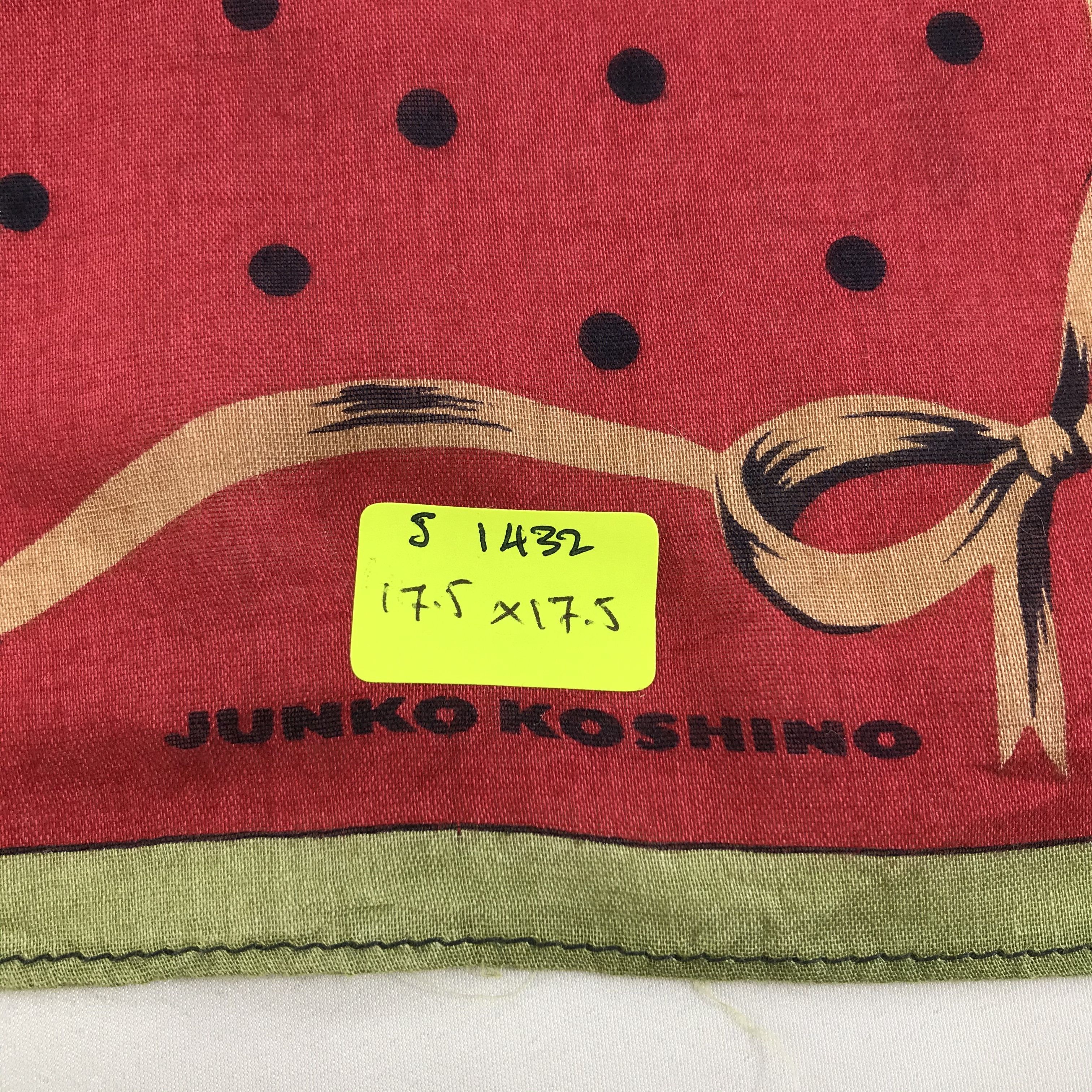 Mr. Junko × Vintage Junko Koshino Bandana / Handkerchief / Neckerchief - S1432 Size ONE SIZE - 5 Thumbnail