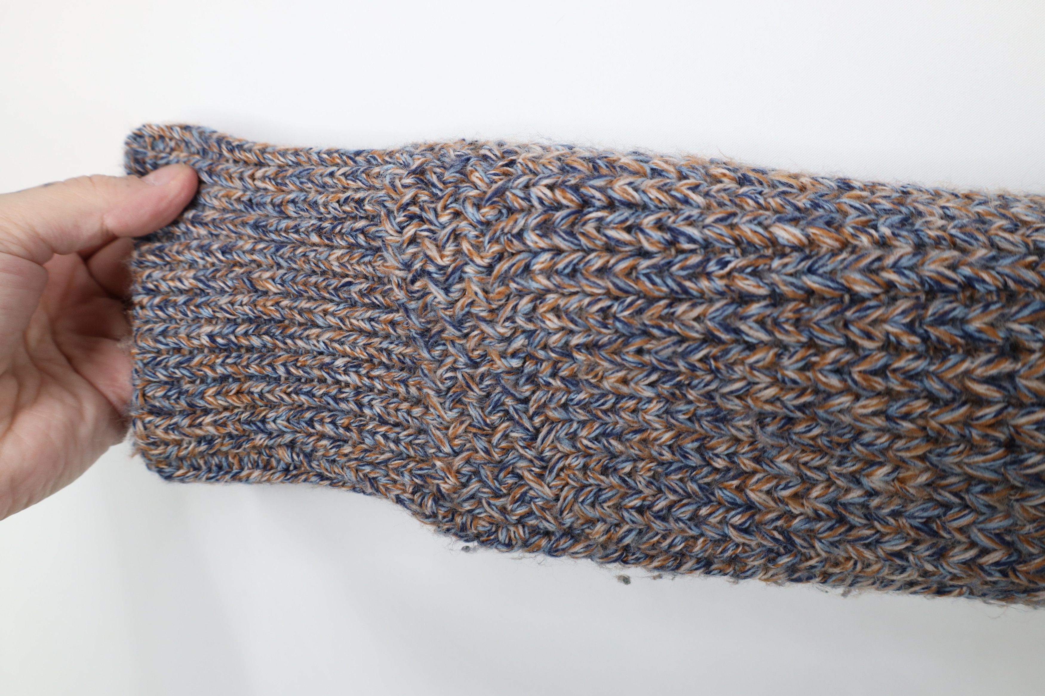 Vintage Vintage 60s 70s Streetwear Knit Shawl Cardigan Sweater Size US L / EU 52-54 / 3 - 7 Thumbnail
