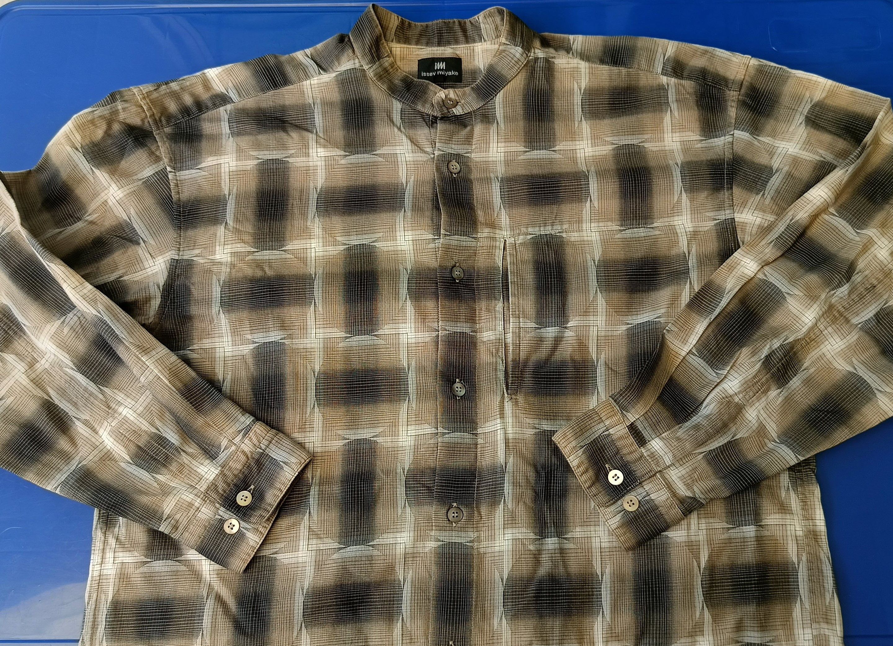Issey Miyake Issey Miyake IM studio Japan geometric mandarin shirt VTG Size US M / EU 48-50 / 2 - 17 Thumbnail