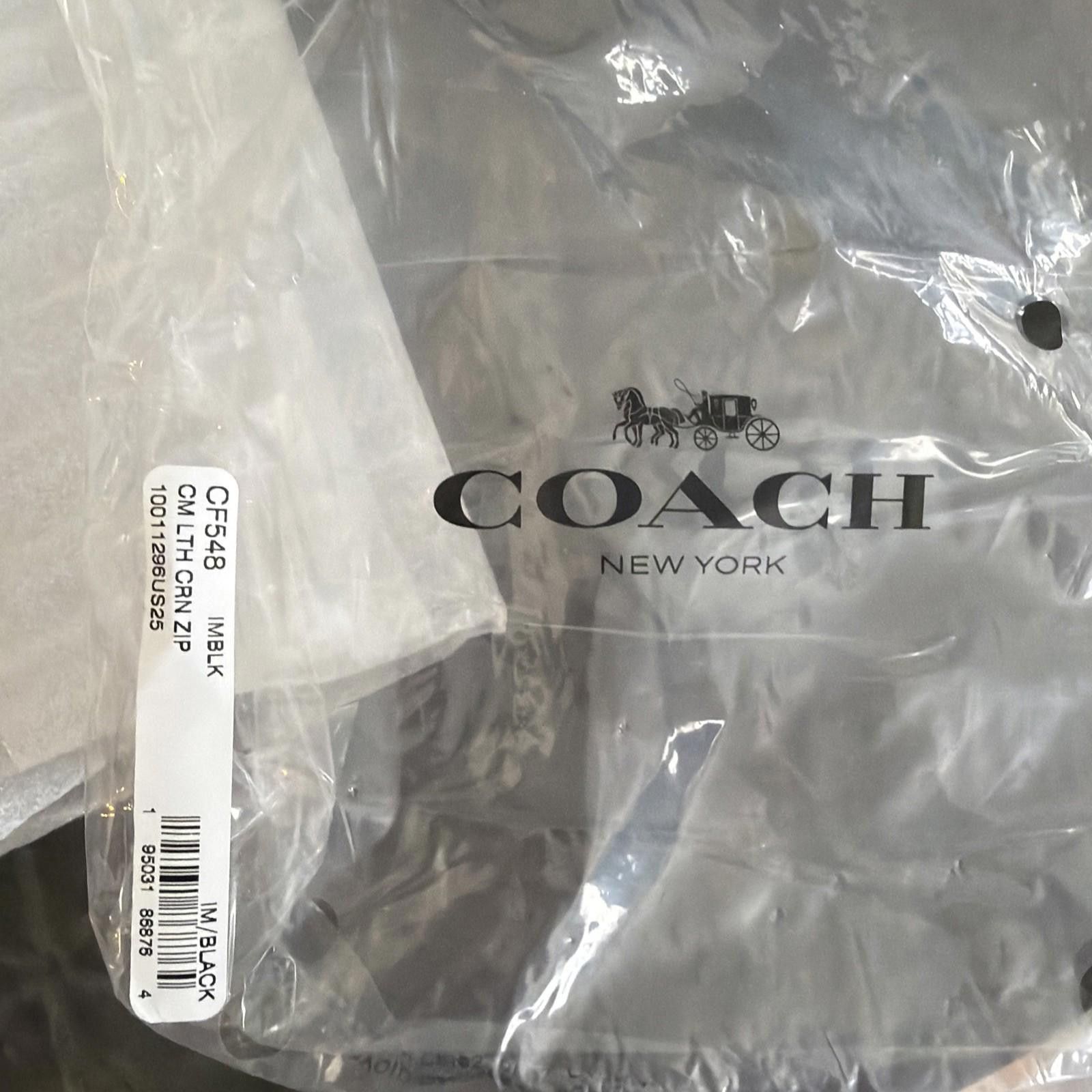 Coach Coach Leather Corner Zip Wristlet Monogram Print NWT Size ONE SIZE - 7 Thumbnail