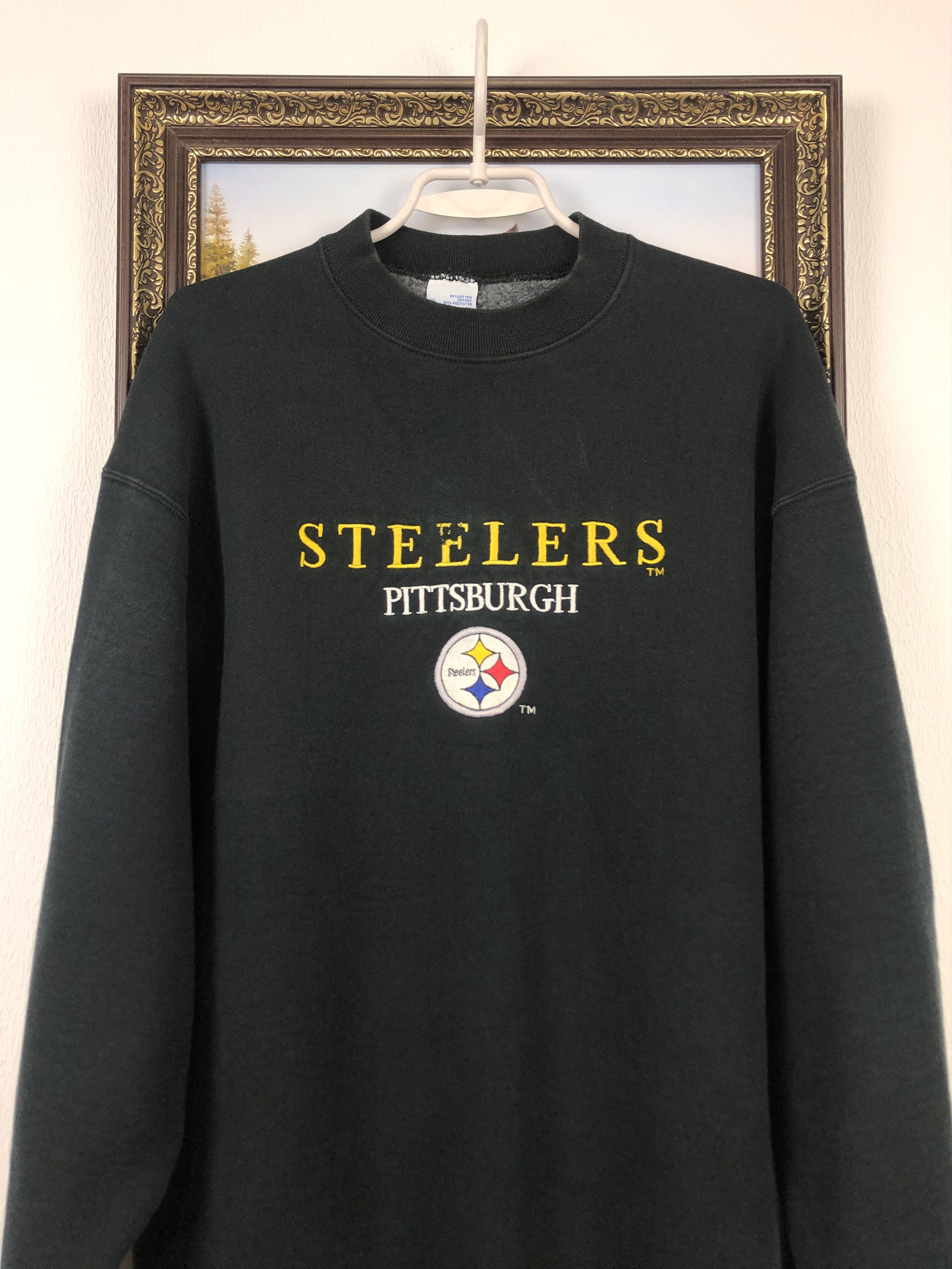 Vintage Vintage 90s Pittsburgh Steelers Crewneck Sweatshirt Rare Size US XL / EU 56 / 4 - 2 Thumbnail
