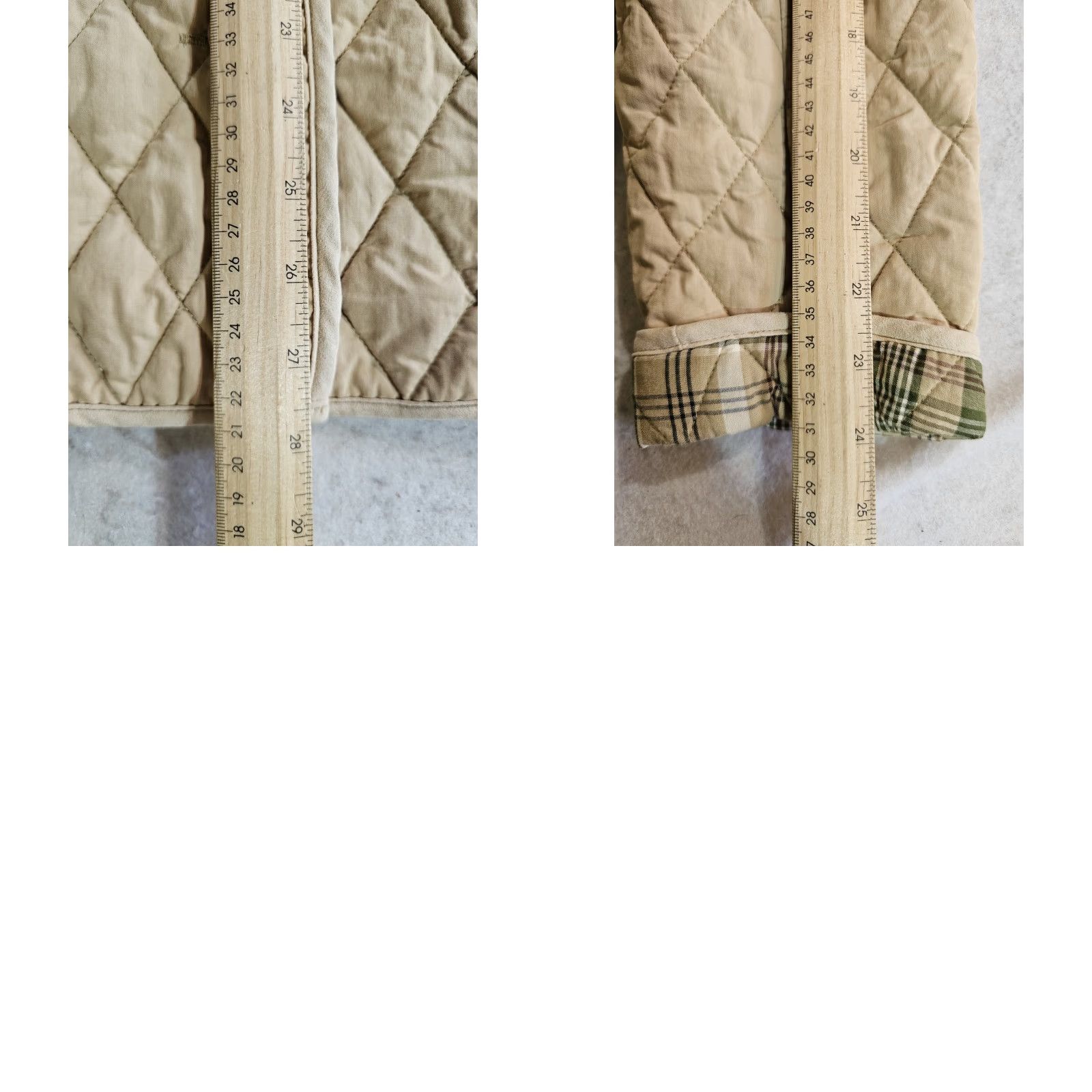 Vintage L.L. Bean Gold Quilted Jacket Nova Check Plaid Lined Snap Button Womens Sz L Size L / US 10 / IT 46 - 9 Thumbnail