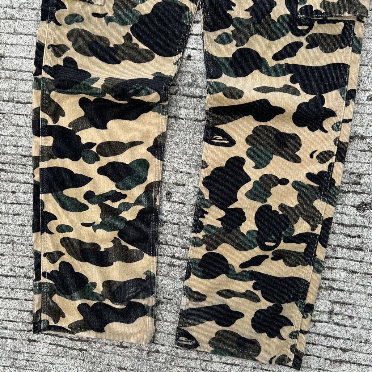 Bape (Nigo era) 1990s OG Bape 1st Camo Corduroy Cargo Pants Size US 34 / EU 50 - 5 Thumbnail