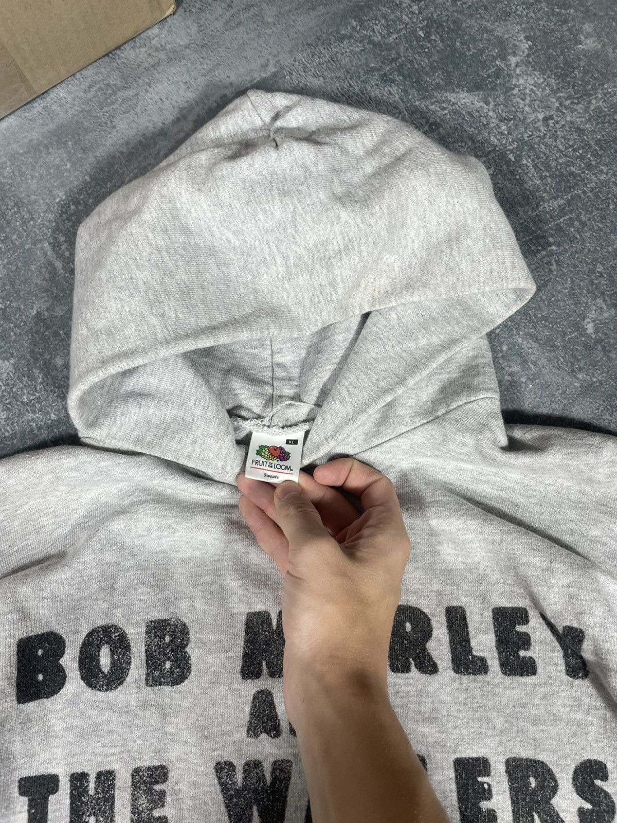 Bob Marley boxy fit hoody big logo Bob Marley Fruit The Loom hoodie Size US L / EU 52-54 / 3 - 5 Thumbnail