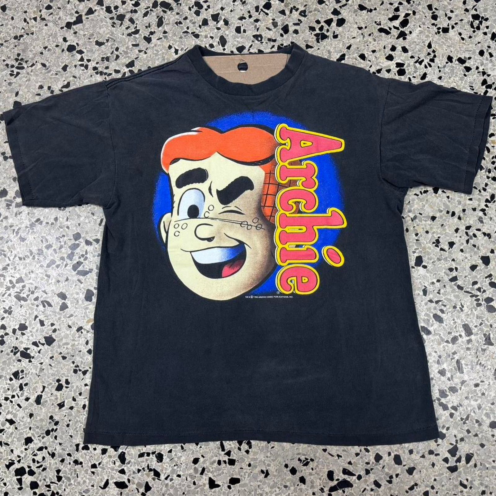 Vintage VINTAGE 1993 ARCHIE COMICS BIG FACE SINGLE STITCH PROMO TEE: Size US L / EU 52-54 / 3 - 1 Thumbnail
