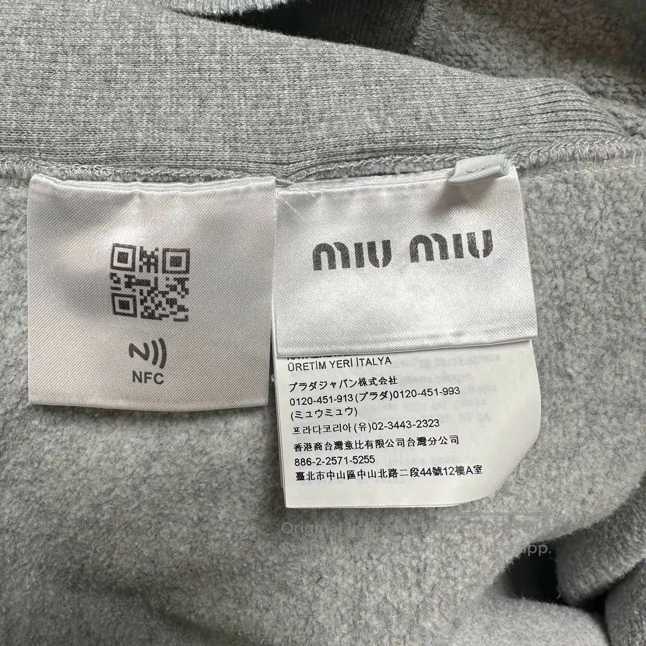 Miu Miu gray cropped sailor sweatshirt by miumiu. Size XS / US 0-2 / IT 36-38 - 4 Thumbnail