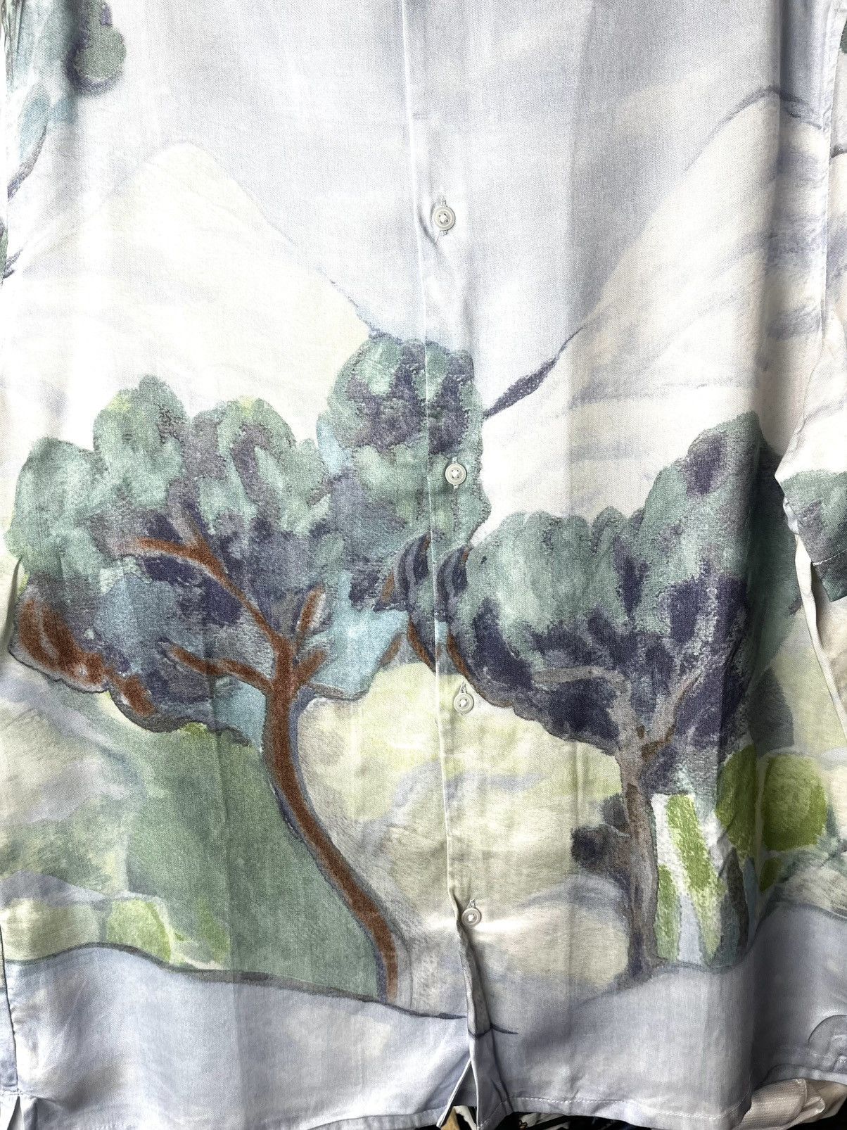 Vintage Vintage Style Viscose Full Print Painting Shirt Picasso Size US M / EU 48-50 / 2 - 2 Thumbnail