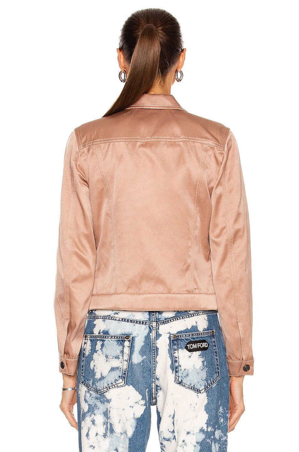 Tom Ford o1loc1c0724 GID051 Buttoned Jacket in Light Pink Size XS / US 0-2 / IT 36-38 - 3 Thumbnail