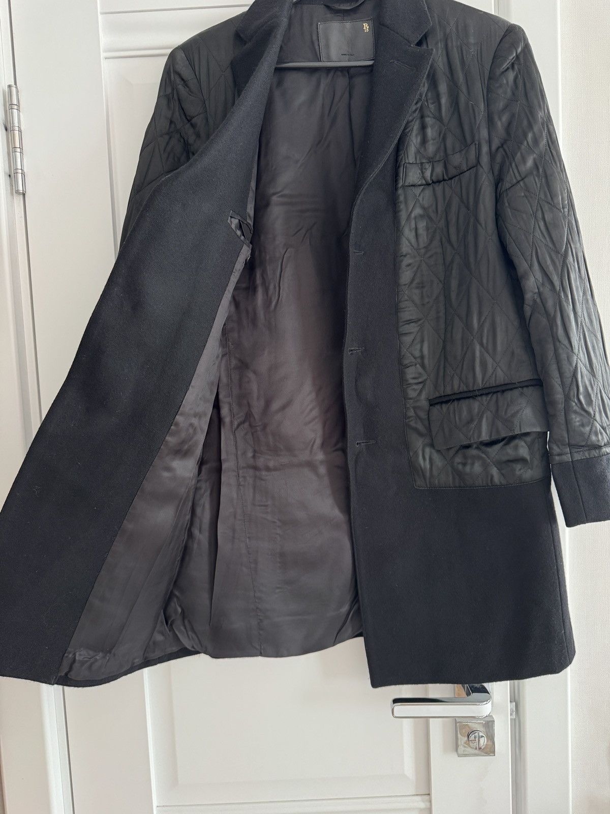 R13 R13 Reversed Design Classic Long Coat Jacket Size XS / US 0-2 / IT 36-38 - 6 Thumbnail