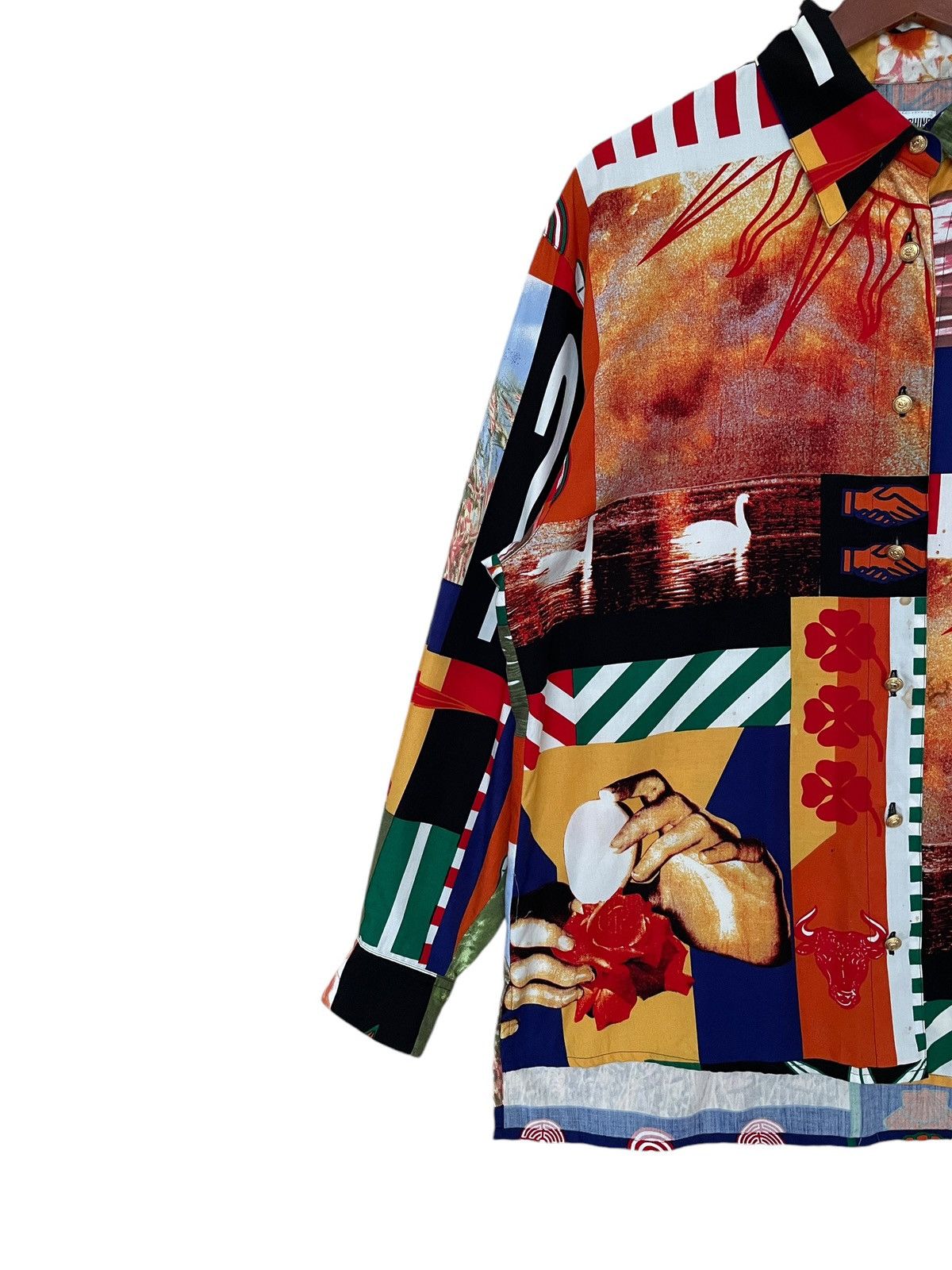 Moschino × Vintage Vintage Brand Moshino Full Print Shirt 1990s Size US M / EU 48-50 / 2 - 5 Thumbnail