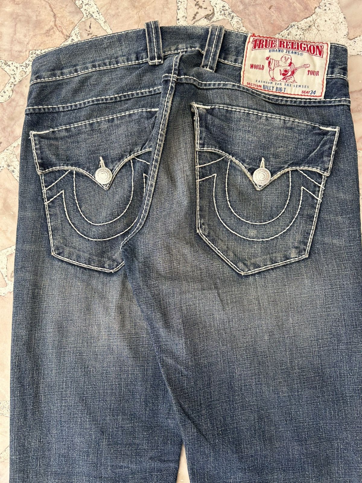 True Religion True Religion Billy Waist 34 Vintage Denim Size US 34 / EU 50 - 7 Thumbnail