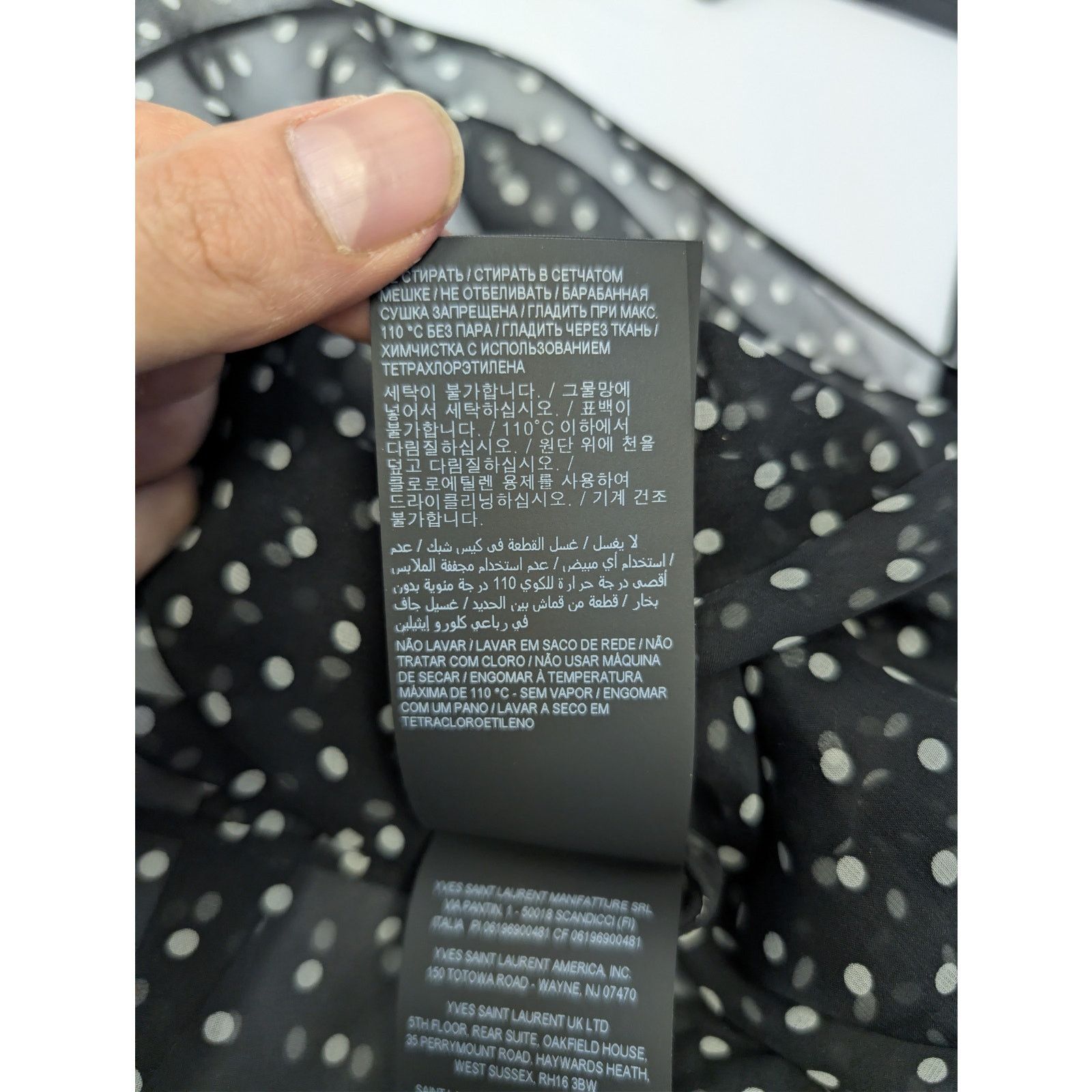 Saint Laurent Paris o1rshd1 Tank Tops / Moussseline Petit Pois in Noir Size US M / EU 48-50 / 2 - 18 Thumbnail