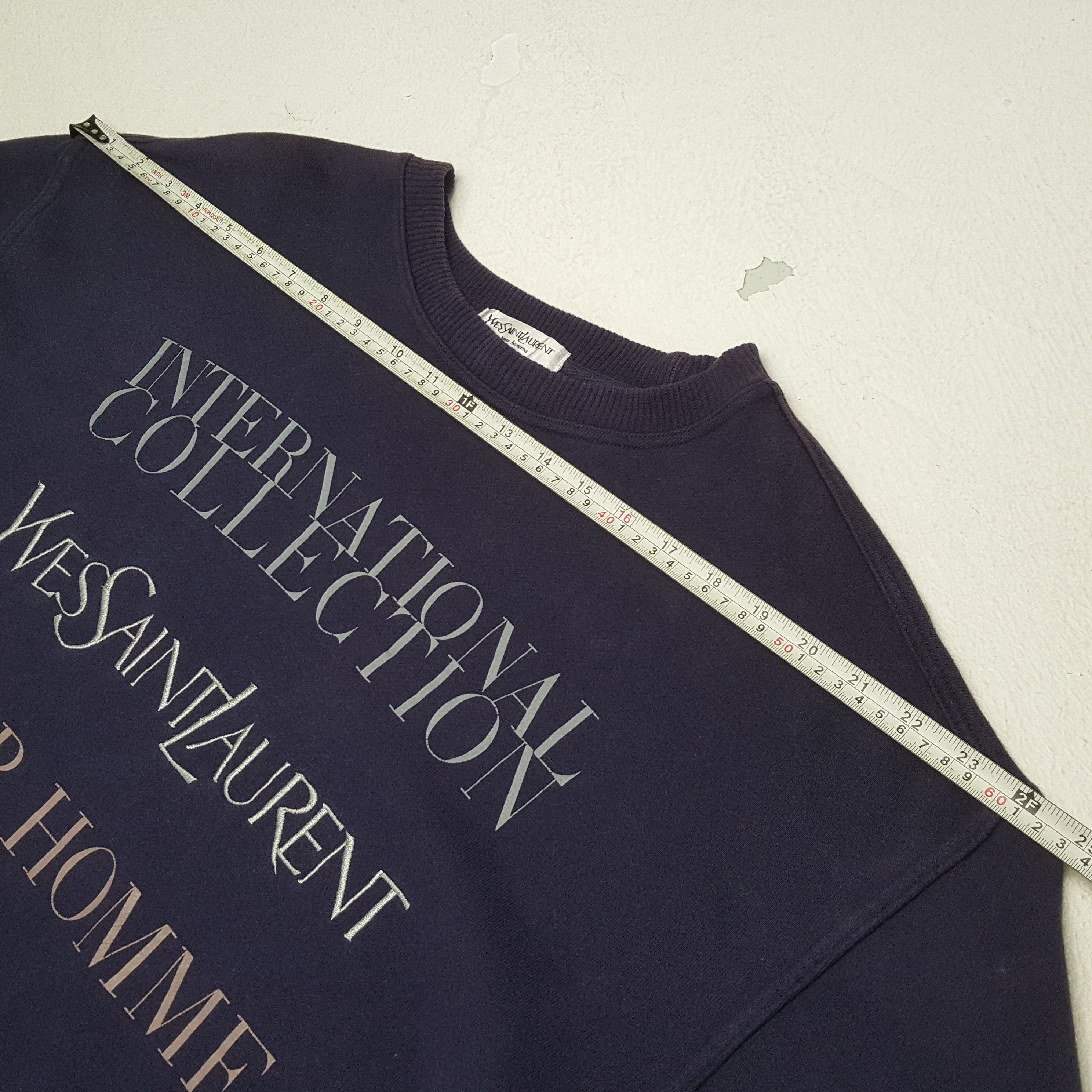 Yves Saint Laurent YVES SAINT LAURENT Fashion Brand Spellout Sweatshirt Size US L / EU 52-54 / 3 - 4 Thumbnail