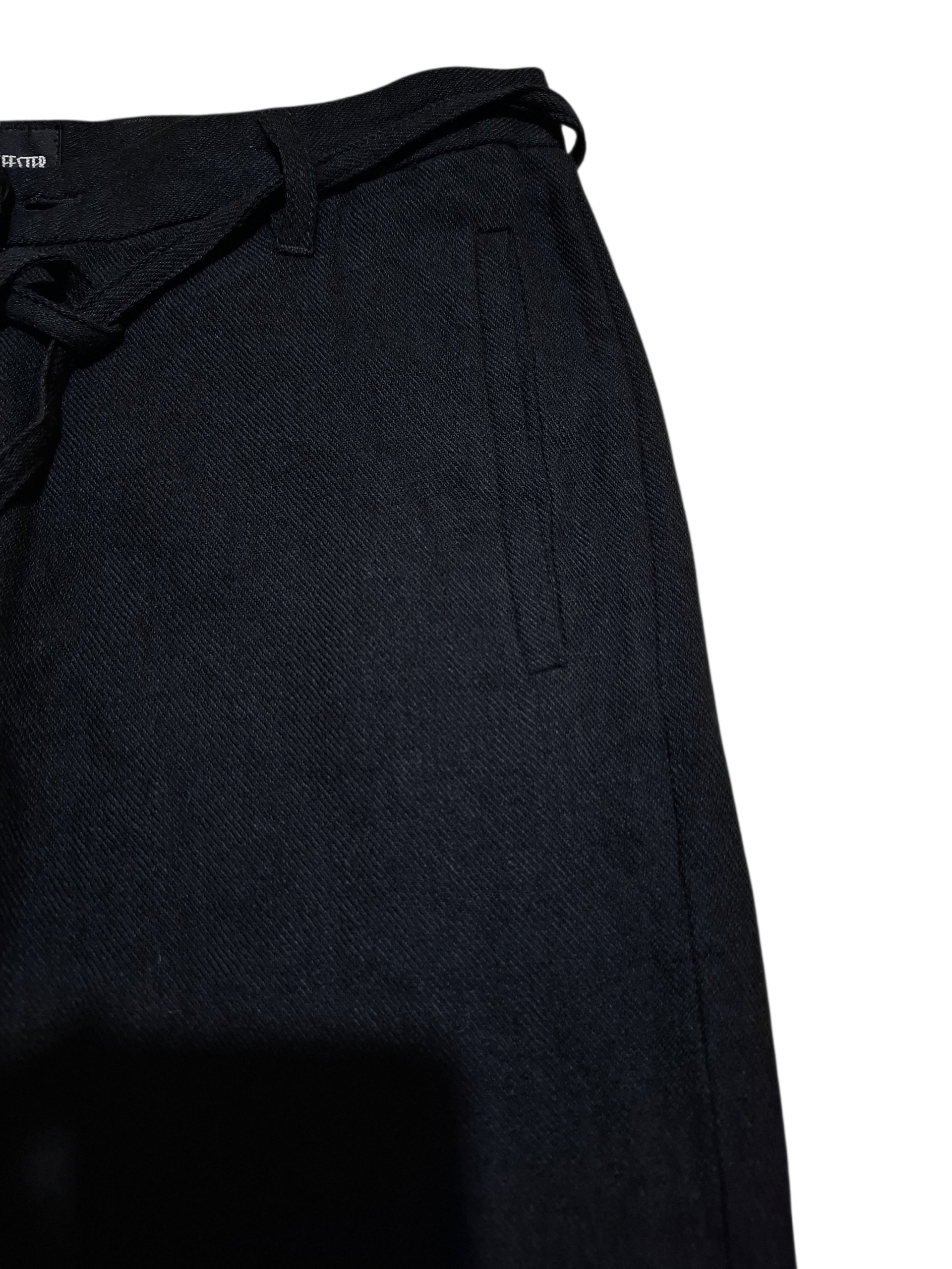 Ann Demeulemeester Ann Demeulemeester Belted Wool-Linen Trousers Size 28" / US 6 / IT 42 - 4 Thumbnail