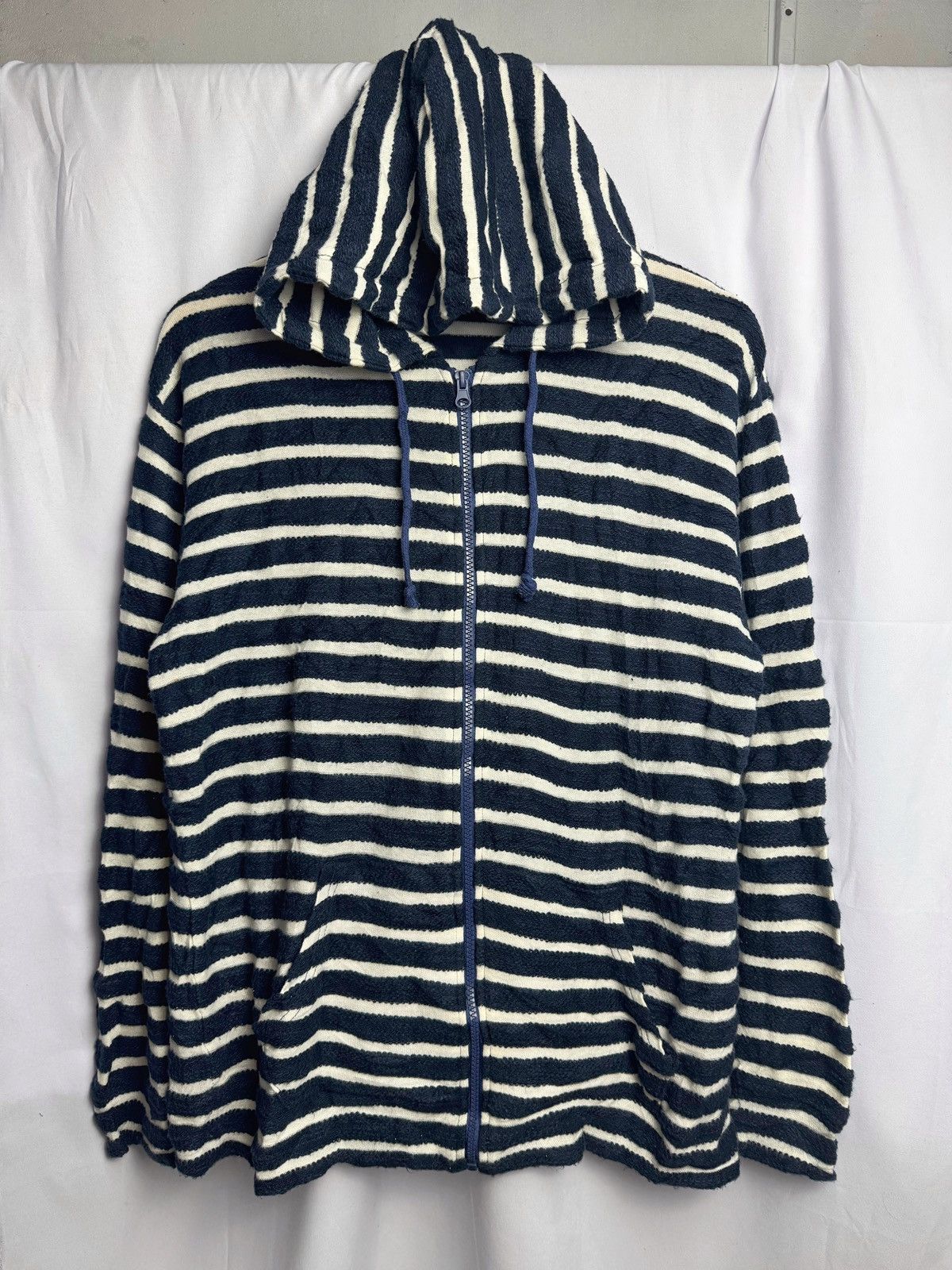 If Six Was Nine × Japanese Brand × Le Grande Bleu (L.G.B.) Japanese Brand Striped Hoodie Size US M / EU 48-50 / 2 - 1 Thumbnail