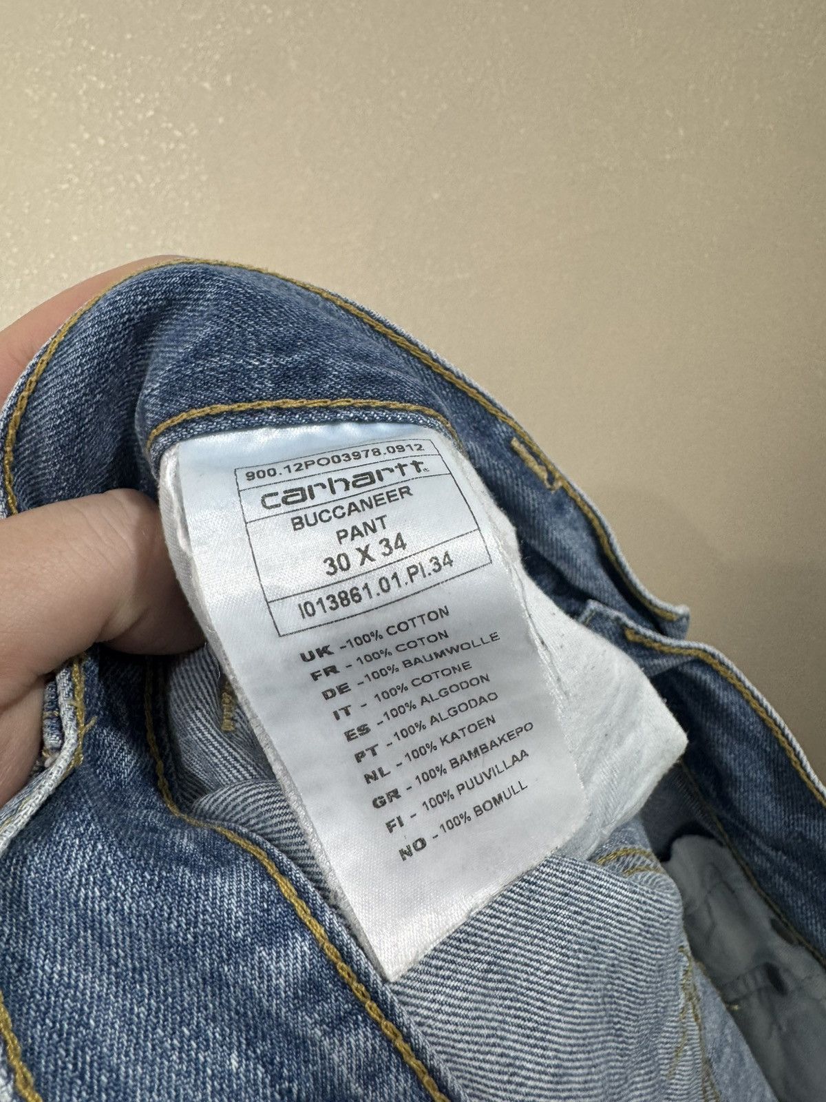 Carhartt Vintage 90s Carhartt Buccaneer Denim Jeans Pants 33x32 Size US 30 / EU 46 - 4 Thumbnail