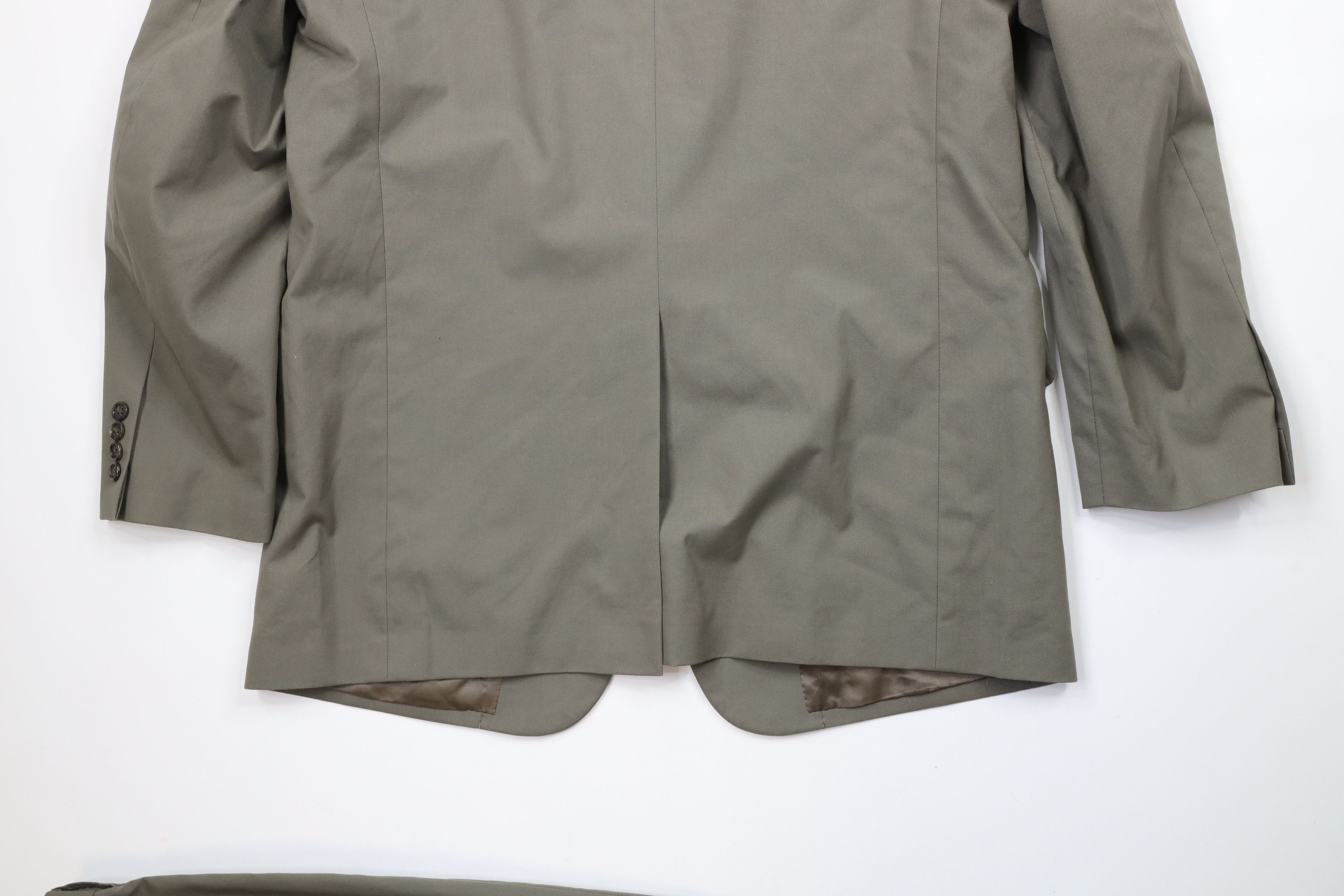 Brooks Brothers Brooks Brothers 2 Piece Wedding Suit Grayish Green Size 44L - 9 Thumbnail