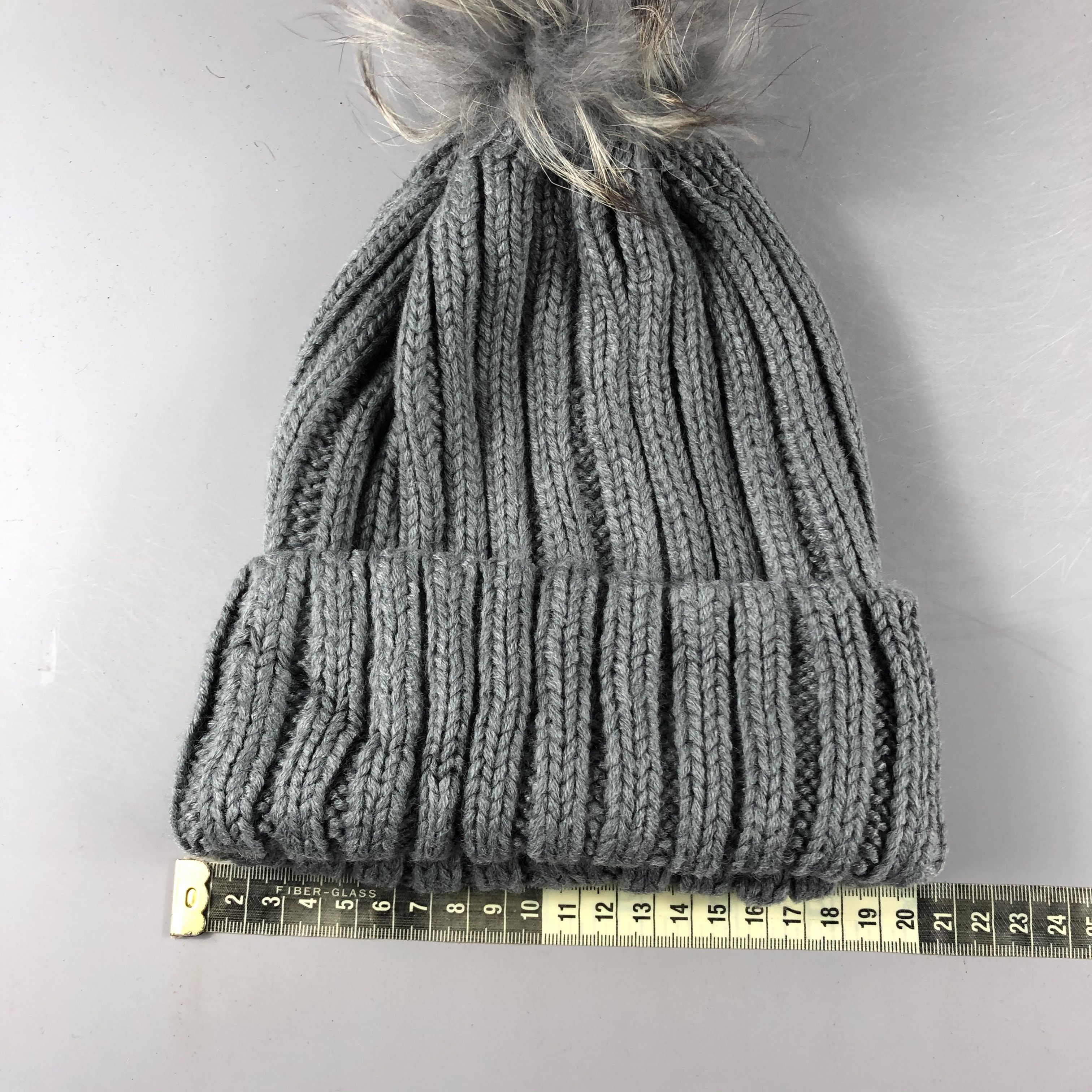 Japanese Brand × Vintage Unknown Bobble Ribbed Beanie Snow Hat Snow Cap -D427 Size ONE SIZE - 3 Thumbnail