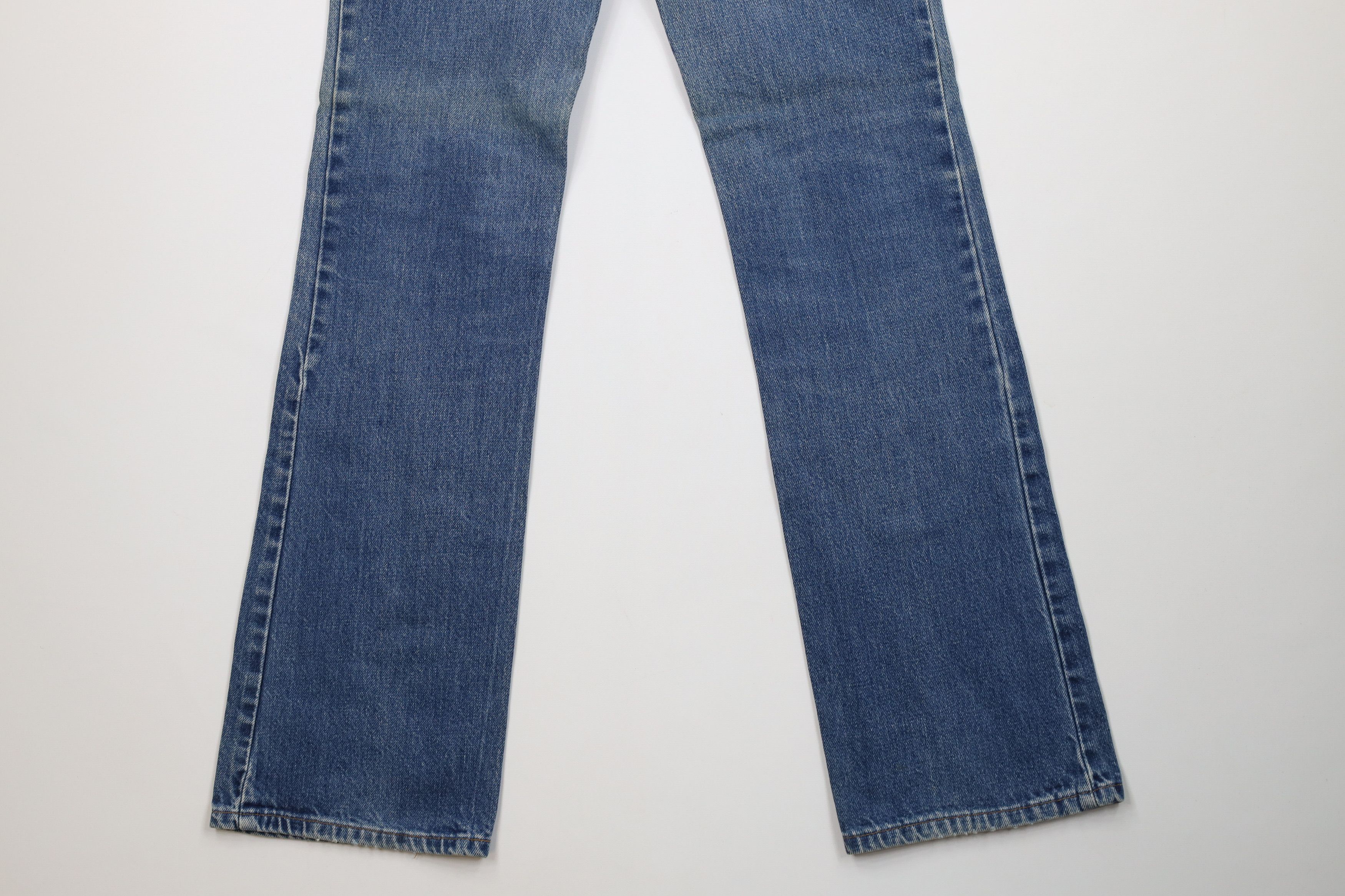 Vintage Vintage 70s Streetwear Western Flared Denim Jeans Blue USA Size US 29 - 13 Thumbnail