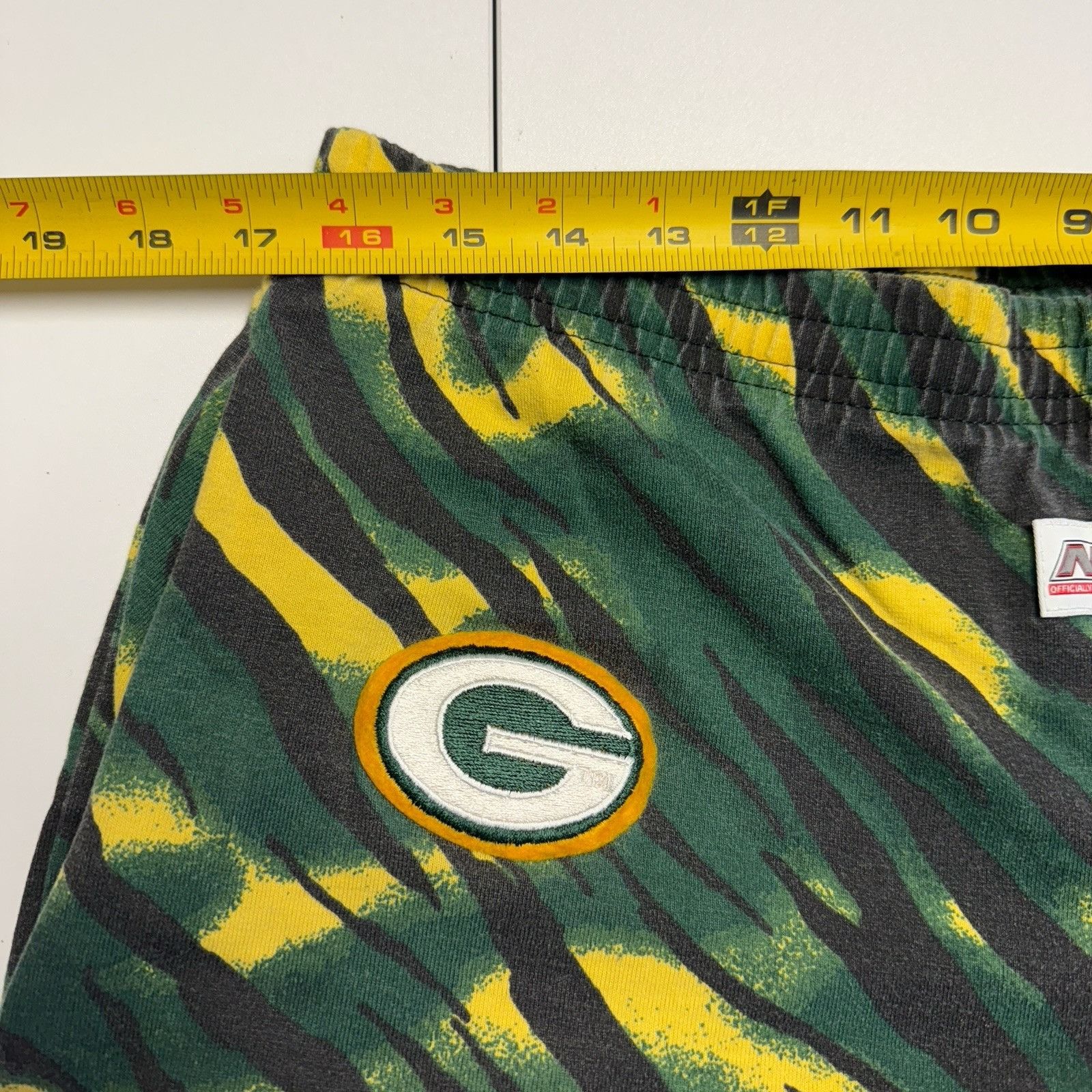 NFL × Vintage VTG 90s NIXZ Green Bay Packers Pants MC Hammer Workout Zubaz Size US 33 - 9 Thumbnail
