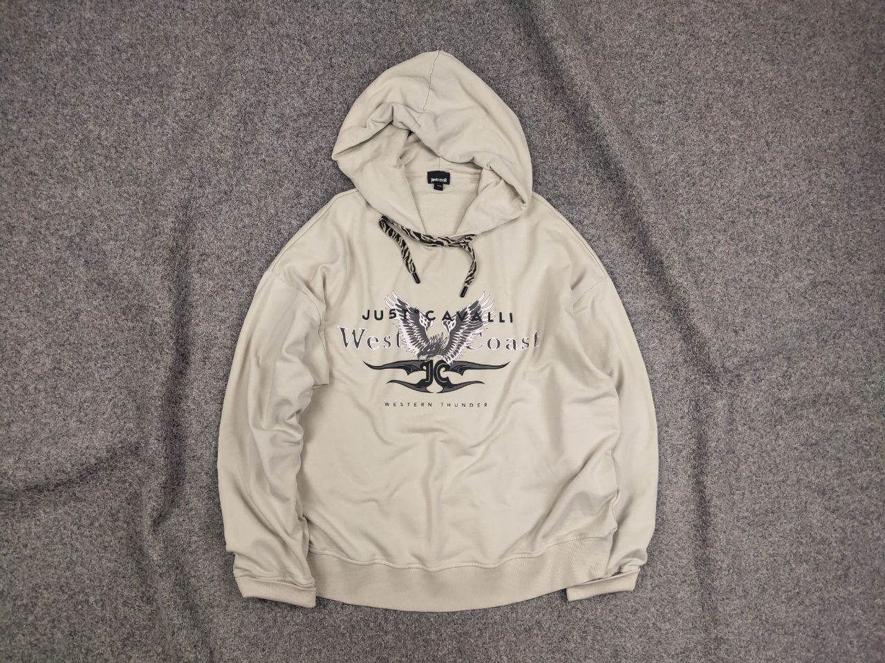 Just Cavalli Roberto Just Cavalli west coast Logo Oversized Hoodie Size US XL / EU 56 / 4 - 1 Thumbnail