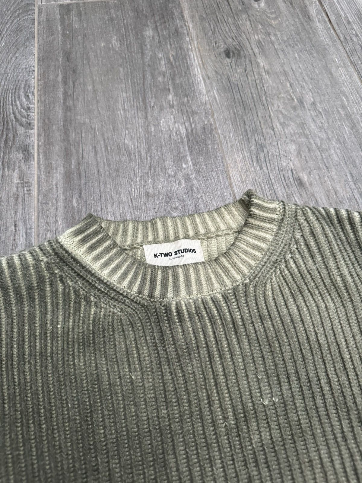 K-Two Studios K-two studios green fisherman knit | Grailed