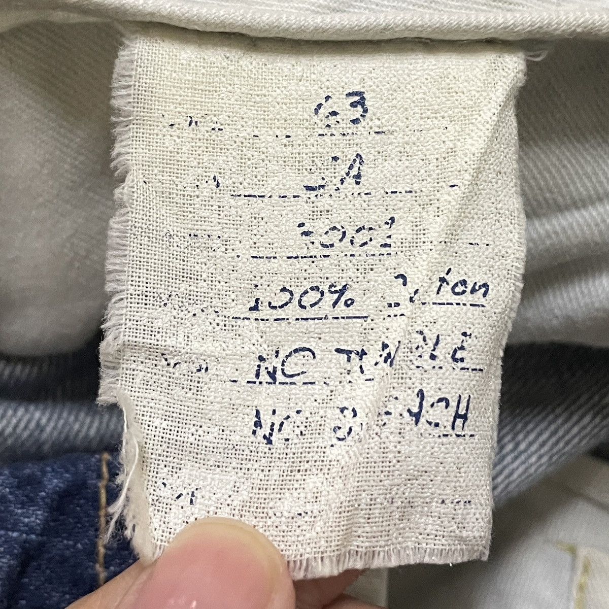 If Six Was Nine Rare Design Vintage Japanese Brand Sabi Sabi Jeans 2000s Size US 31 - 11 Thumbnail