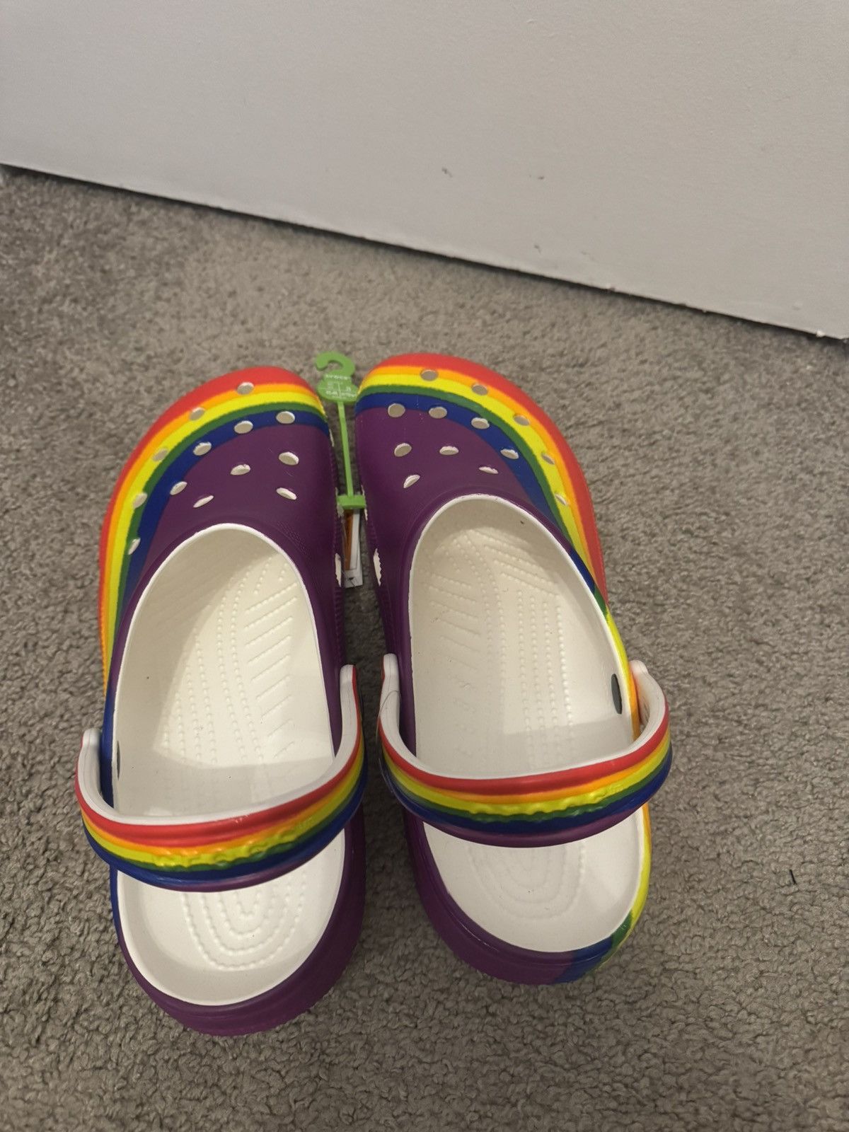 Crocs Crocs Adults' Classic Rainbow Dye Clogs Size M 11 Size US 11 / EU 44 - 2 Thumbnail