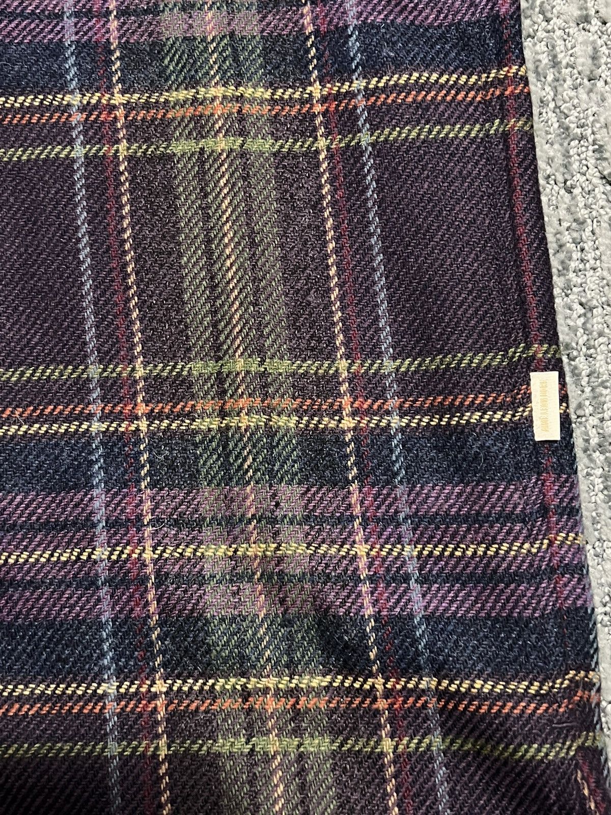 Aime Leon Dore Aime Leon Dore Wool Flannel Camp Collar Plaid Purple Sz Med Size US M / EU 48-50 / 2 - 4 Thumbnail