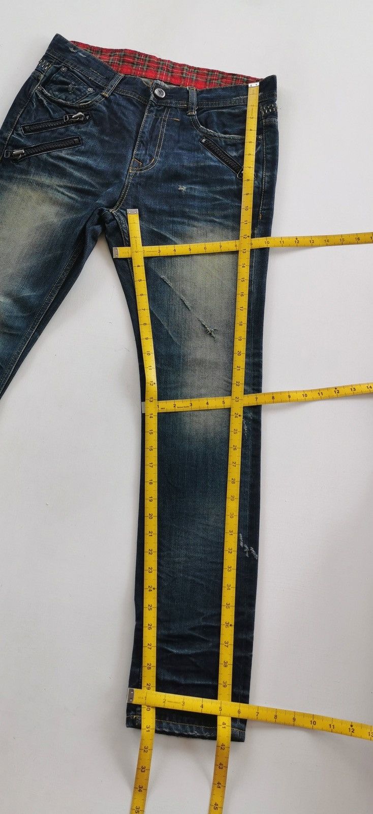 Japanese Brand Mudwash Zipper Digreen Mighty Denim Jeans Size US 32 / EU 48 - 11 Thumbnail
