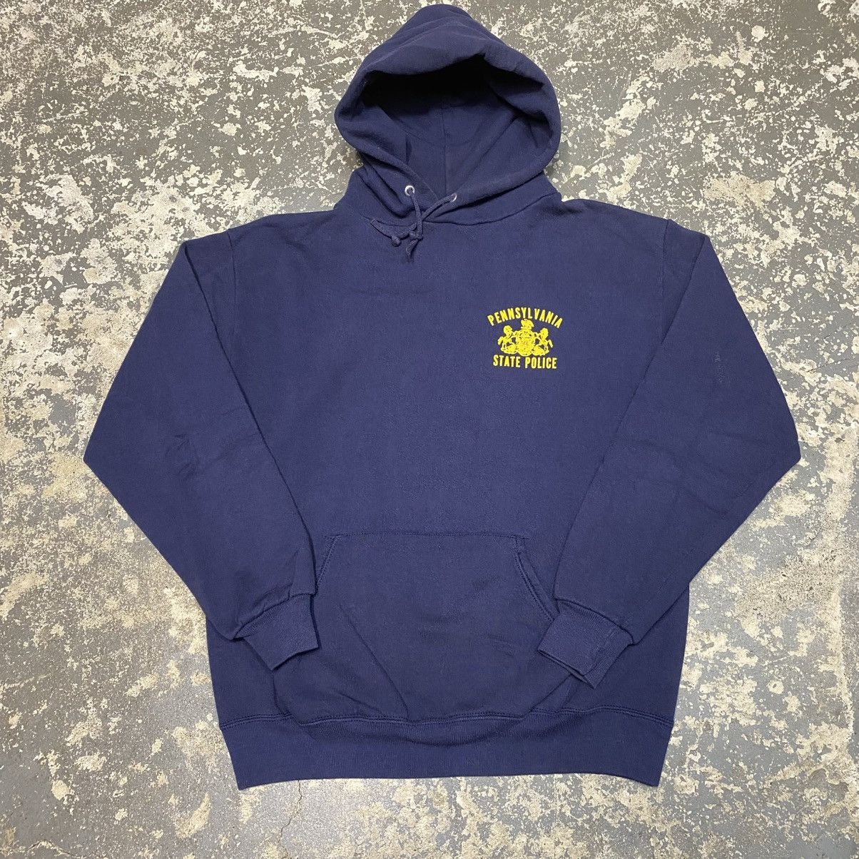 Russell Athletic × Vintage Vintage Pennsylvania State Police Navy Hoodie Sweatshirt USA Size US L / EU 52-54 / 3 - 1 Thumbnail