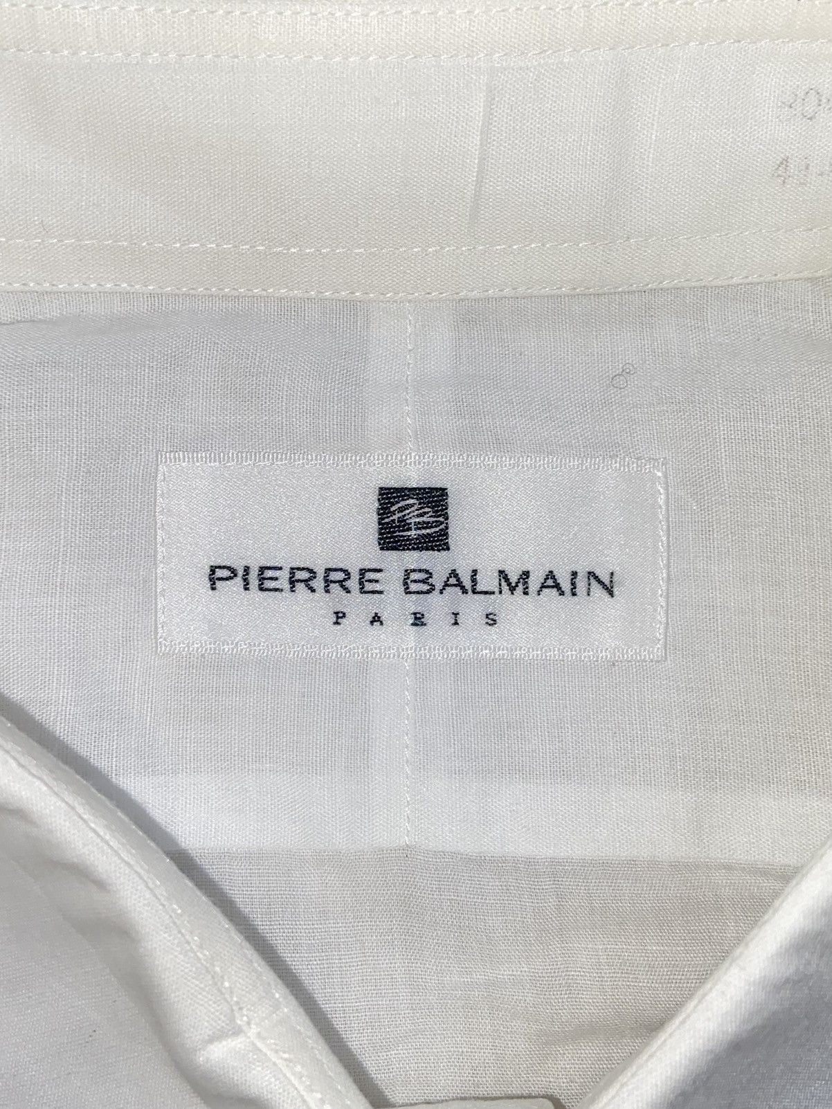 Pierre Balmain PIERRE BALMAIN Paris White Shirt Tie Size US L / EU 52-54 / 3 - 6 Thumbnail