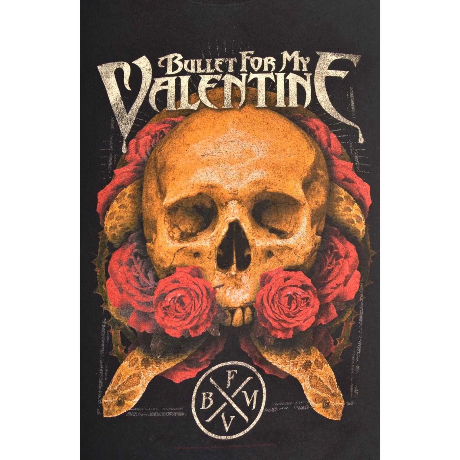 Gildan VINTAGE Bullet for My Valentine Skull Rocker T-Shirt Tee Gildan M Mens Size US M / EU 48-50 / 2 - 2 Thumbnail
