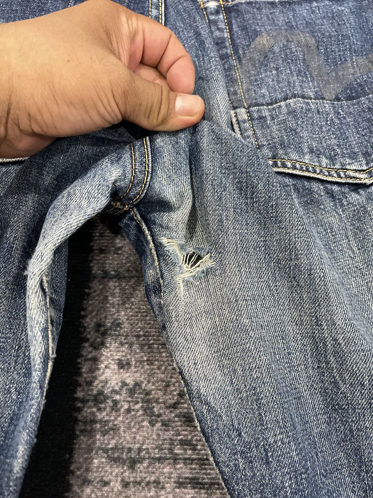 Evisu Vintage Evisu No.2 Selvedge Distressed Denim Pants Size US 29 - 7 Thumbnail