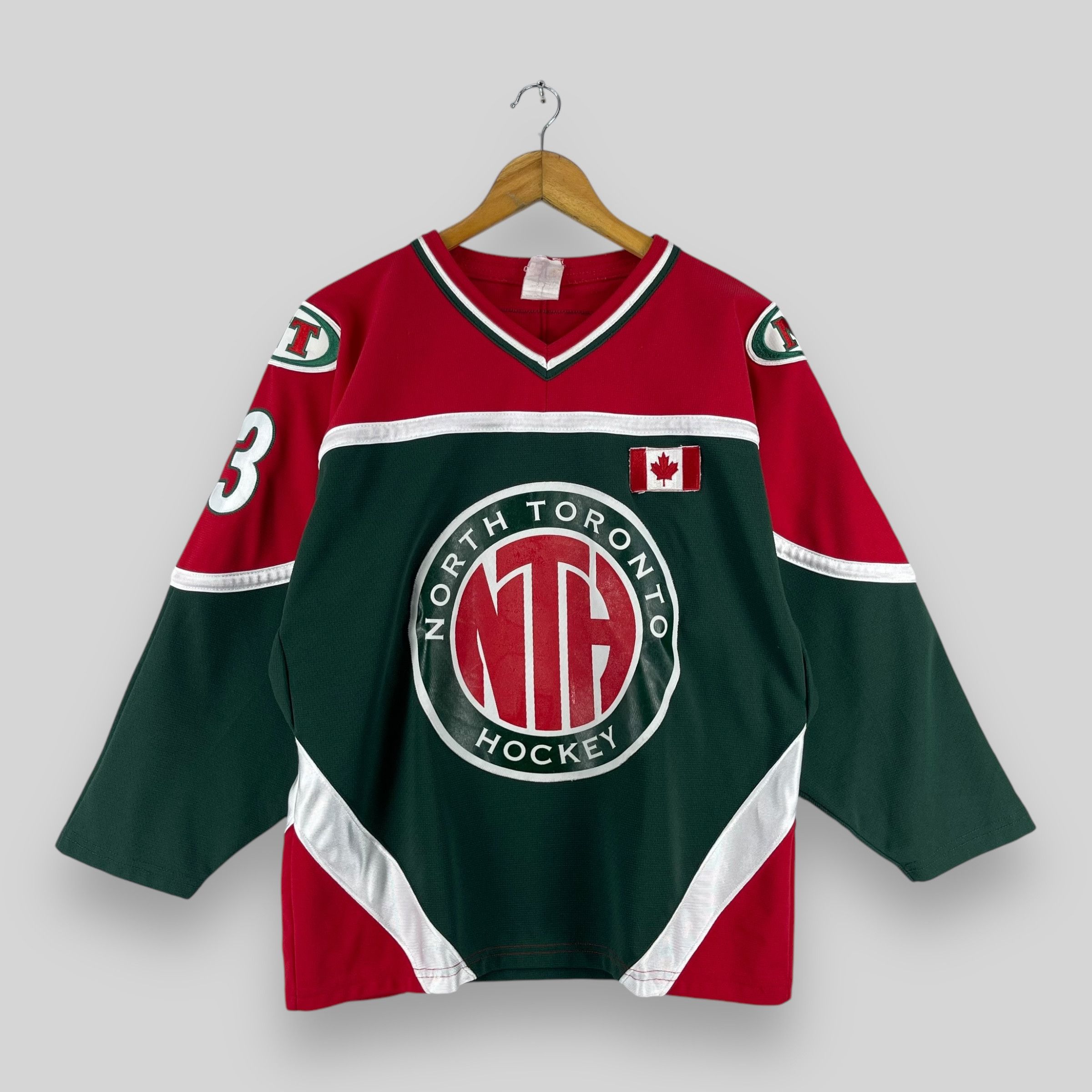 Vintage NORTH TORONTO Canada Hockey Jersey Embroidery