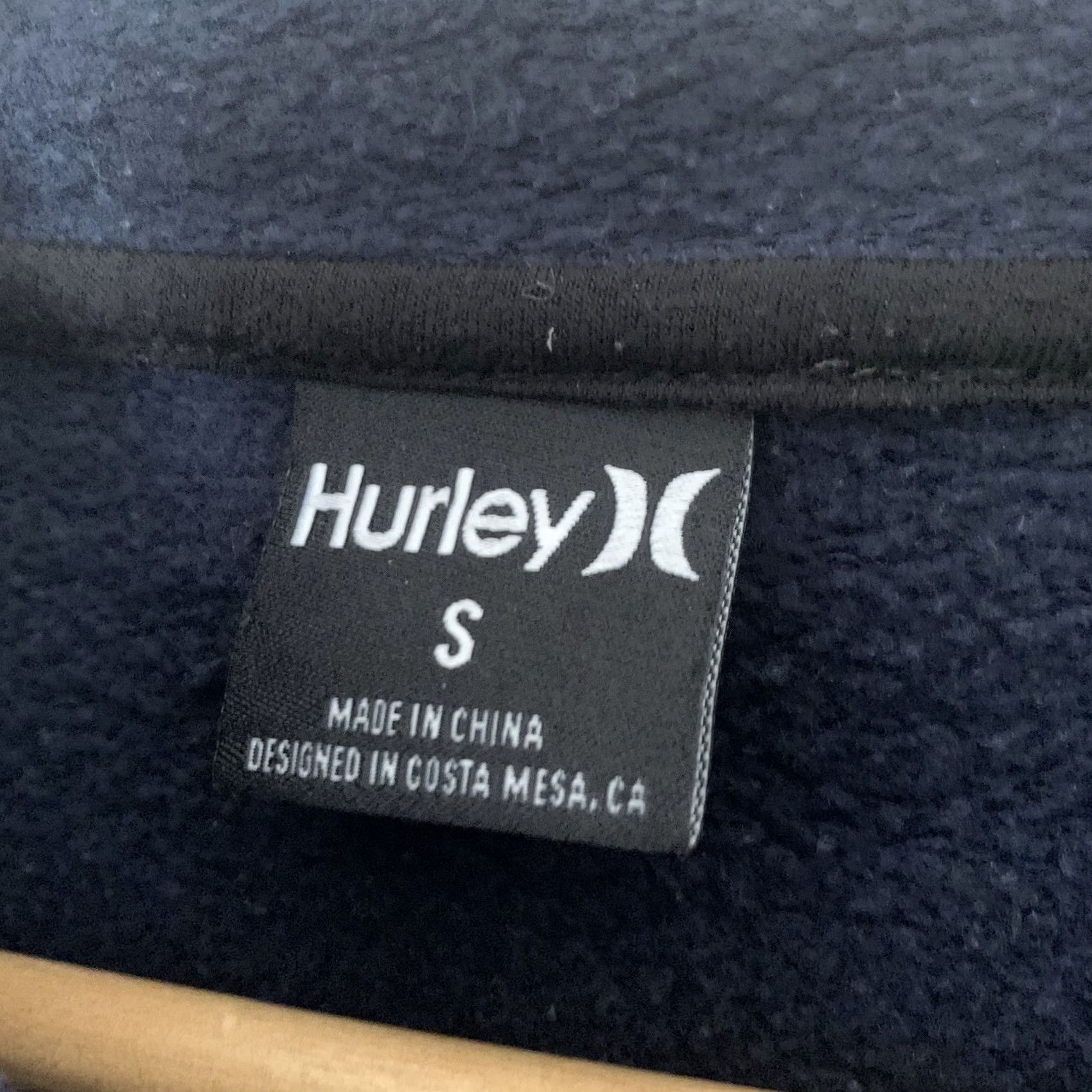 Hurley HURLEY Hoodie Mens Size Small Navy Blue Pullover Logo Hooded Sweatshirt Size US S / EU 44-46 / 1 - 2 Thumbnail